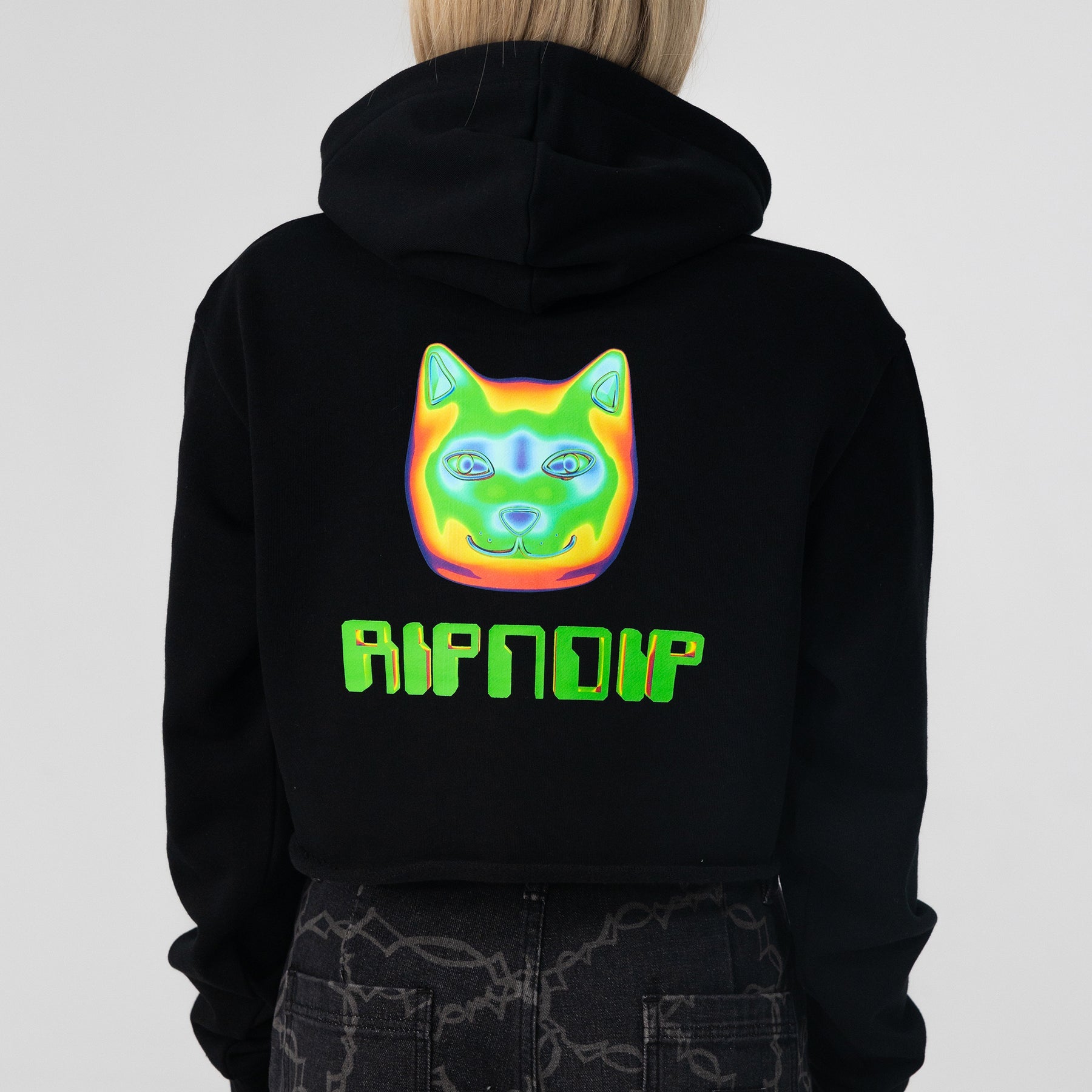 THERMAL NERMAL CROPPED HOODIE