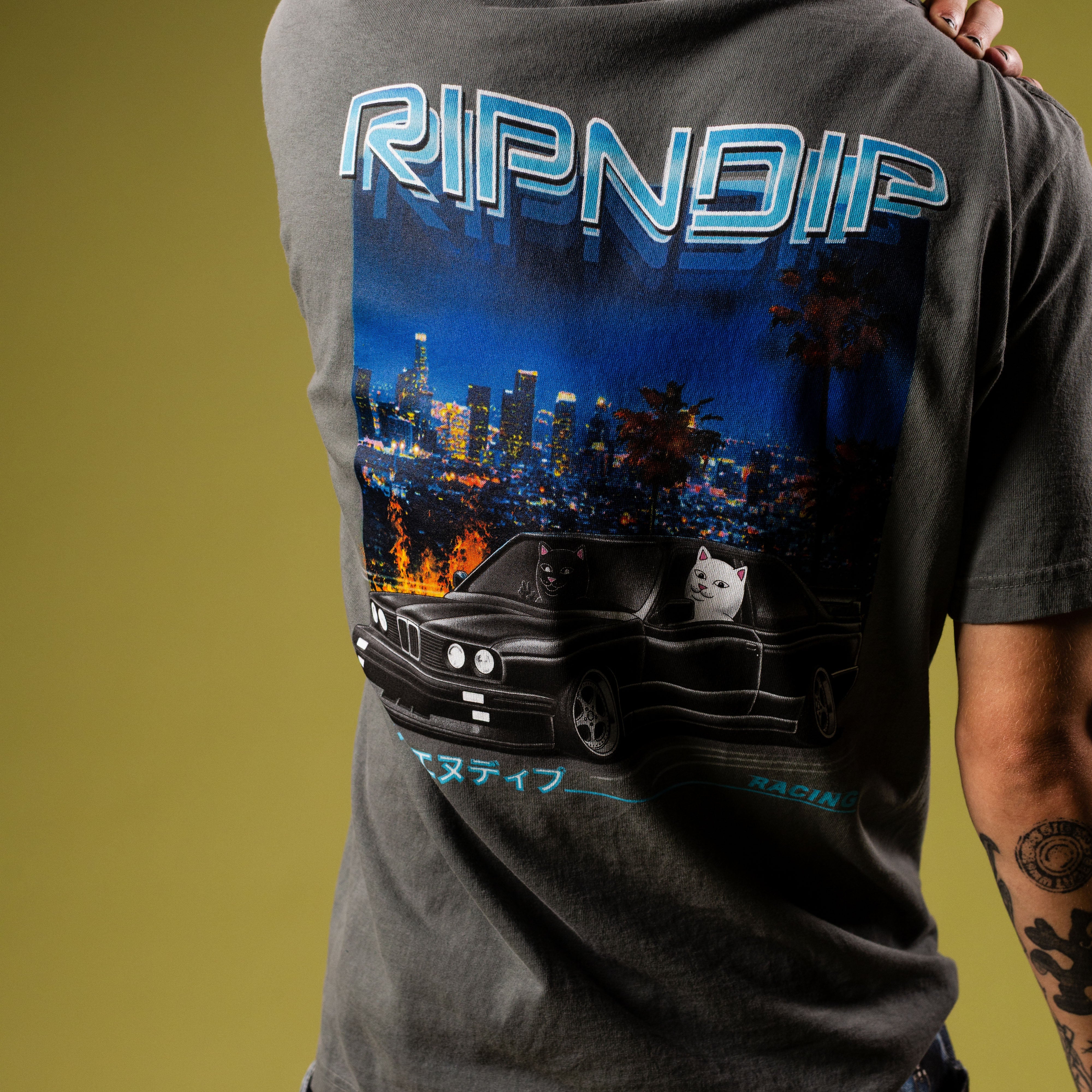 VROOM VROOM TEE (CHARCOAL)