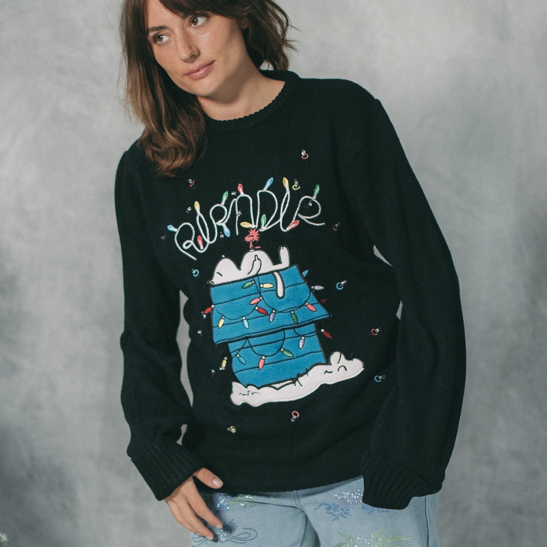 NERM CHRISTMAS LIGHT UP KNIT SWEATER