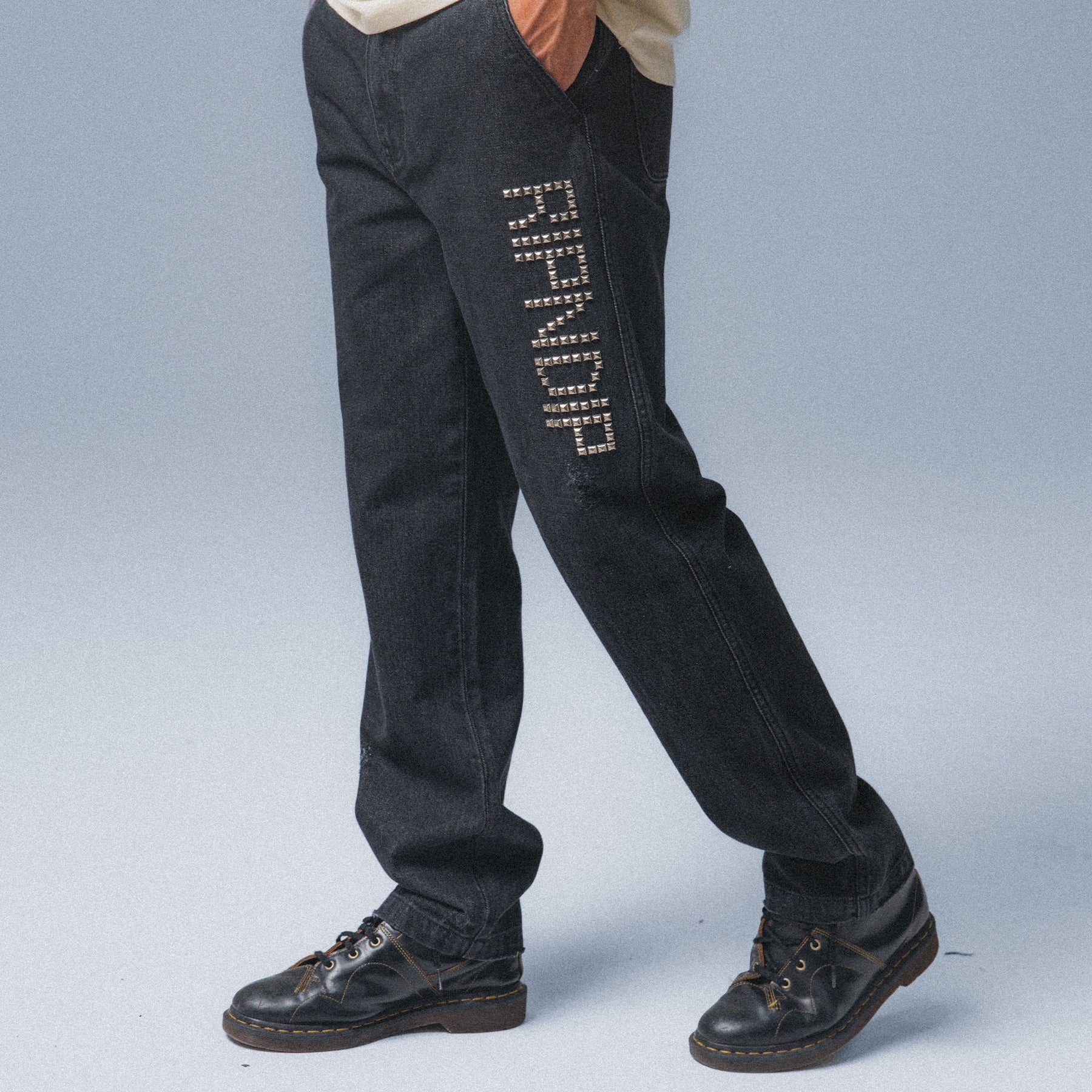 ROCKSTAR DISTRESSED DENIM PANTS