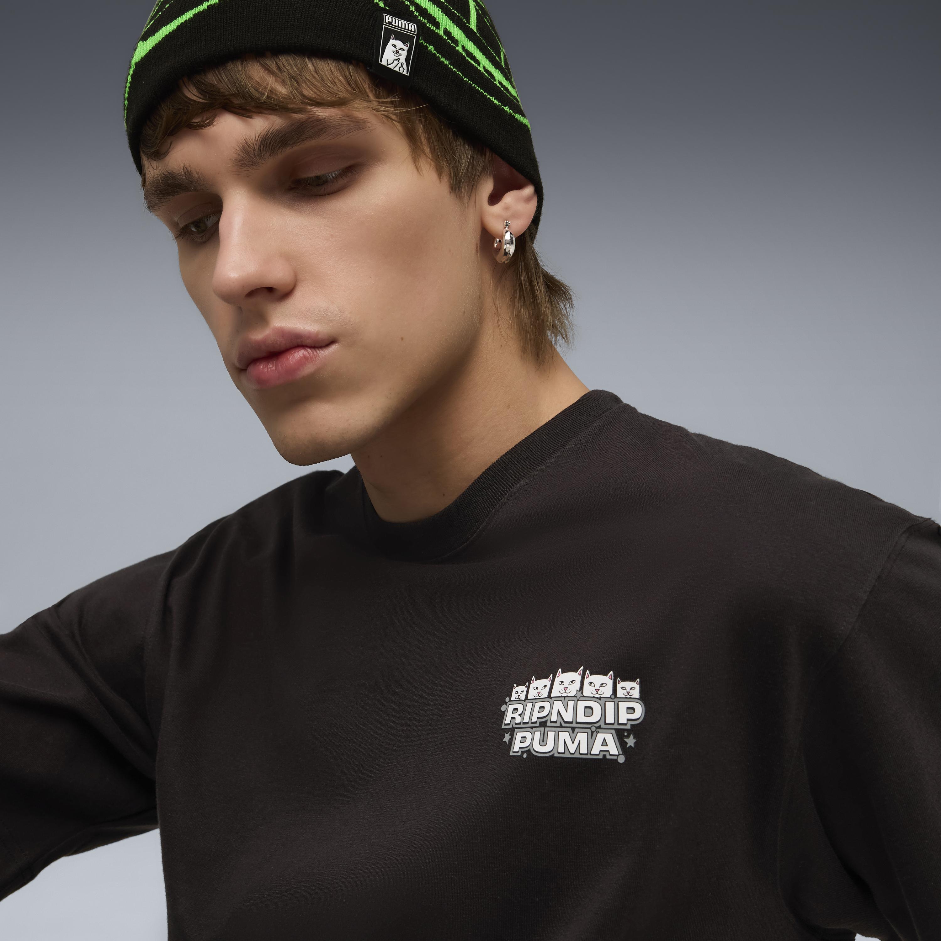 PUMA × RIPNDIP BOXY GRAPHIC TEE (BLACK)