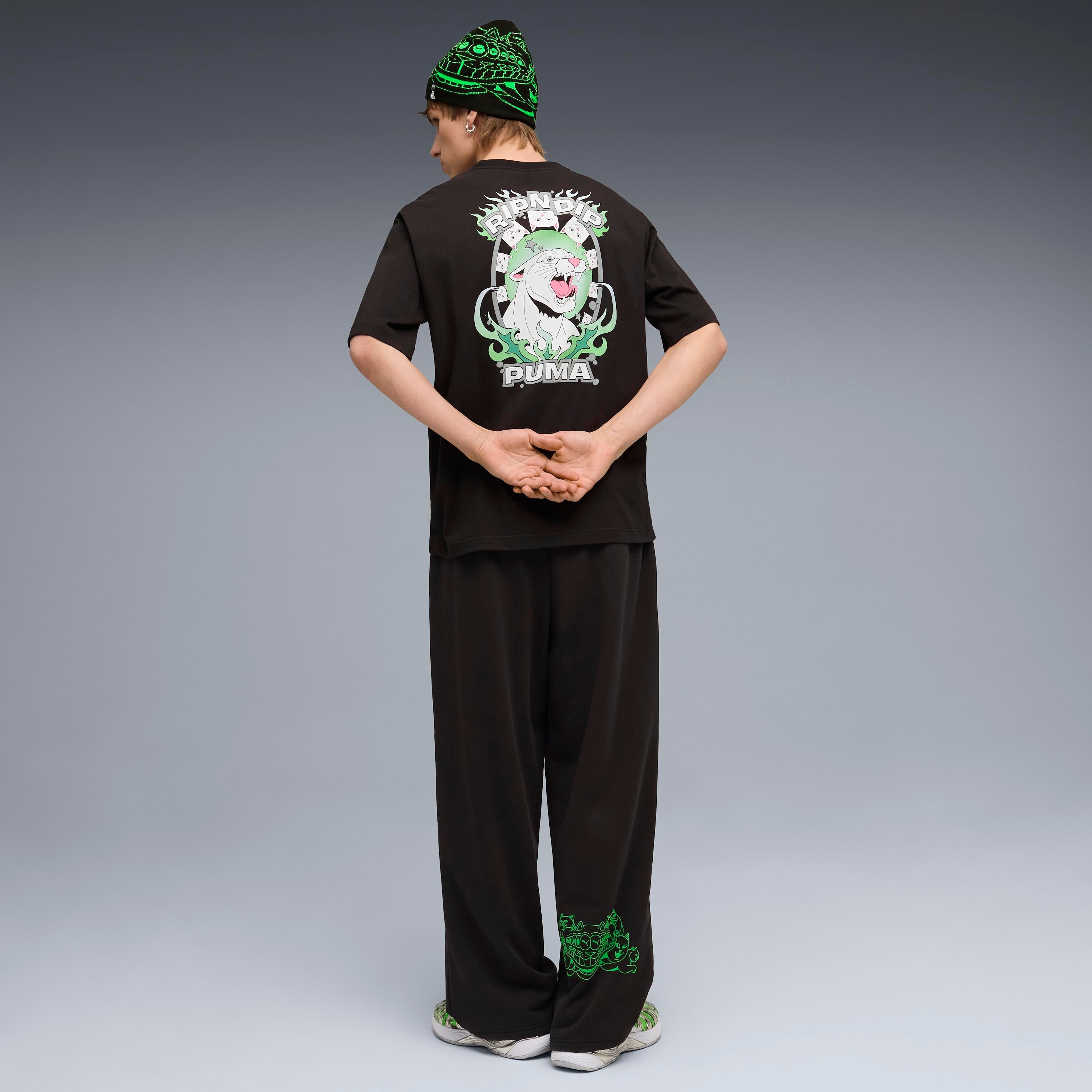 PUMA × RIPNDIP BOXY GRAPHIC TEE (BLACK)