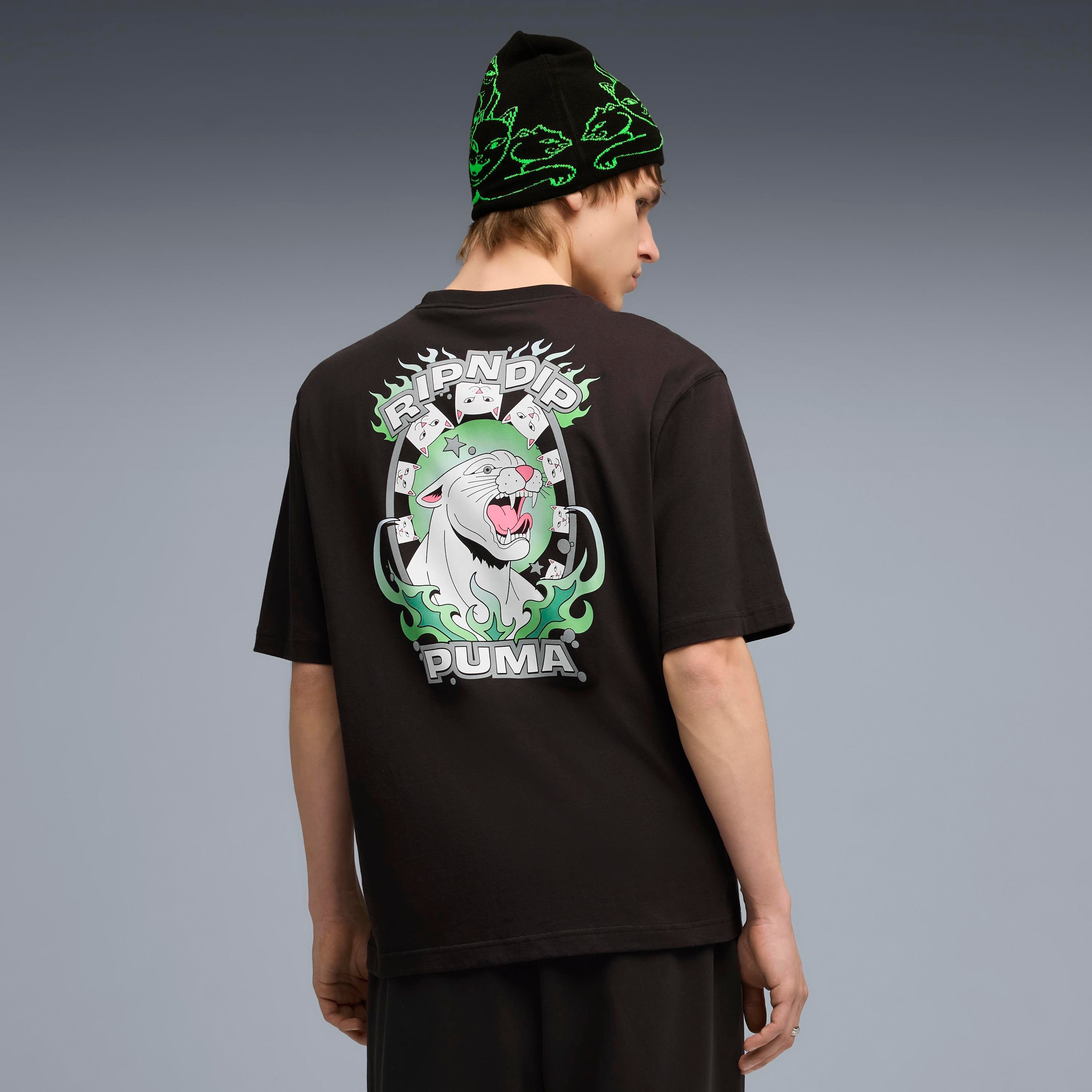 PUMA × RIPNDIP BOXY GRAPHIC TEE (BLACK)