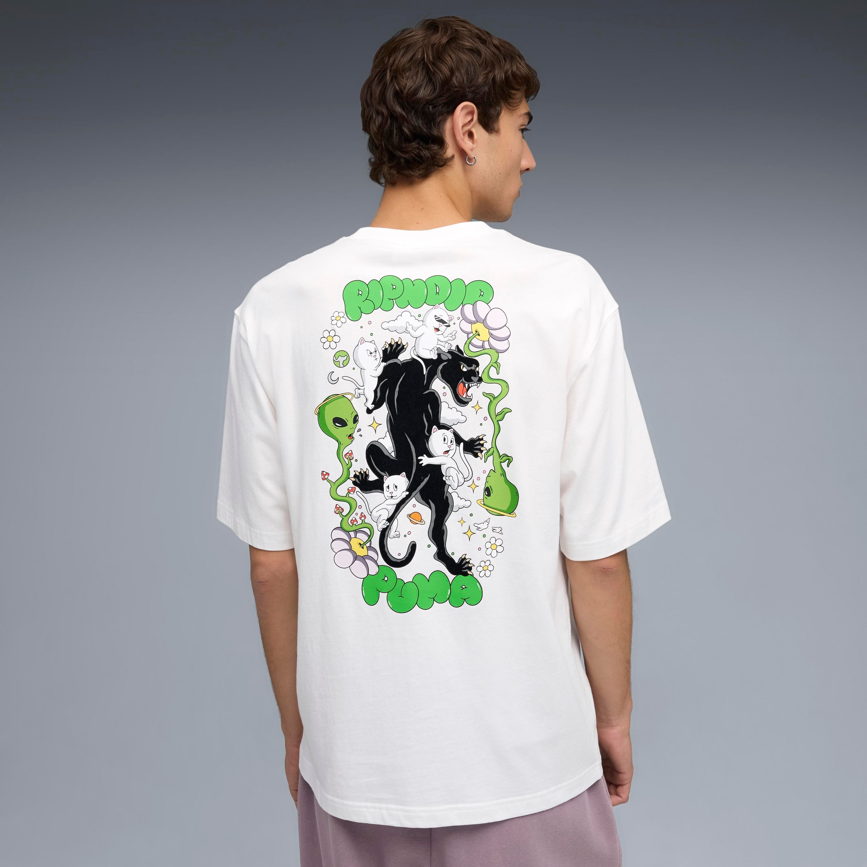 PUMA × RIPNDIP BOXY GRAPHIC TEE (WHITE)