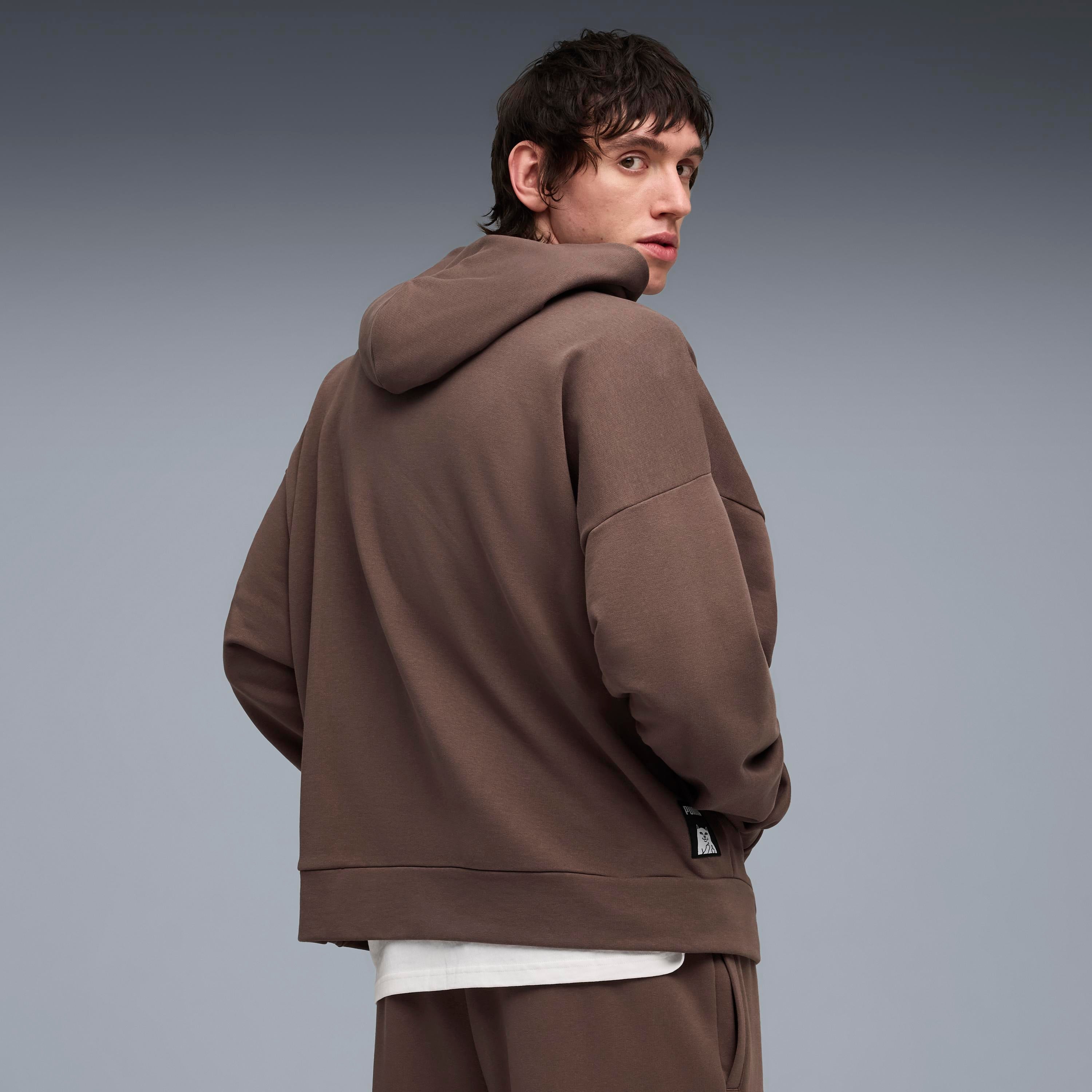 PUMA × RIPNDIP BOXY GRAPHIC HOODIE (FLAT BLONZE)
