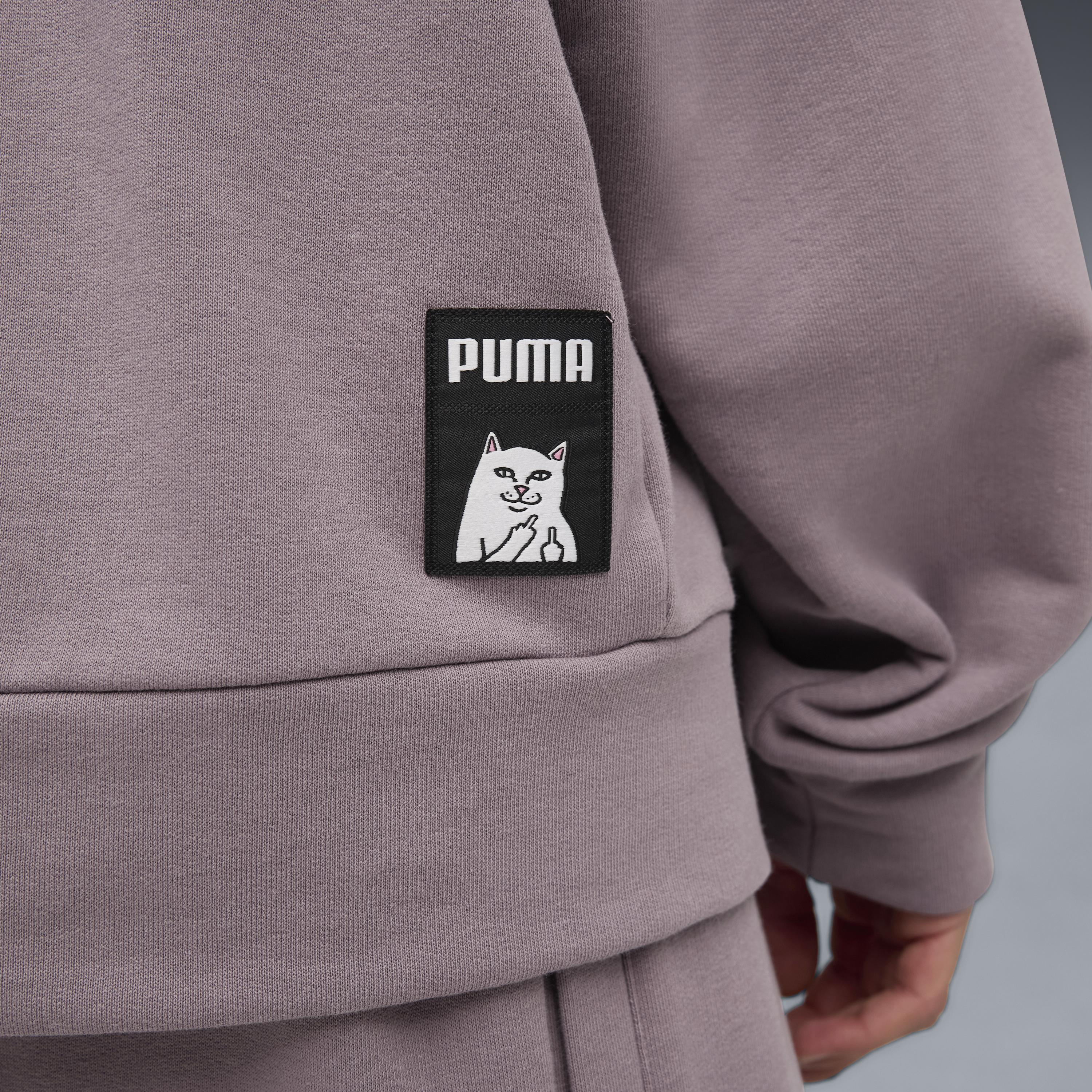 PUMA × RIPNDIP BOXY GRAPHIC HOODIE (PLUM JAM)