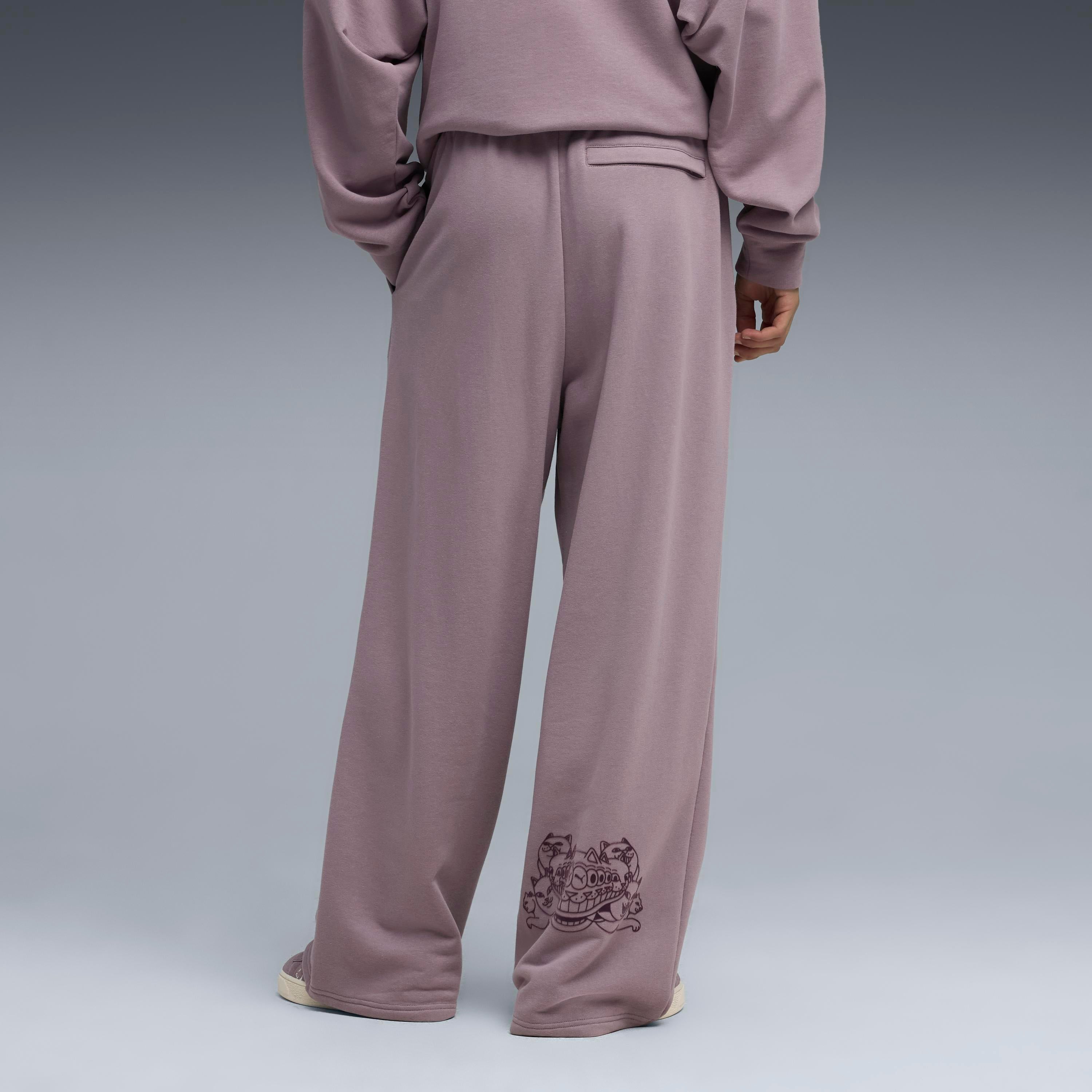 PUMA × RIPNDIP OVERSIZED WIDE PANTS (PLUM JAM)
