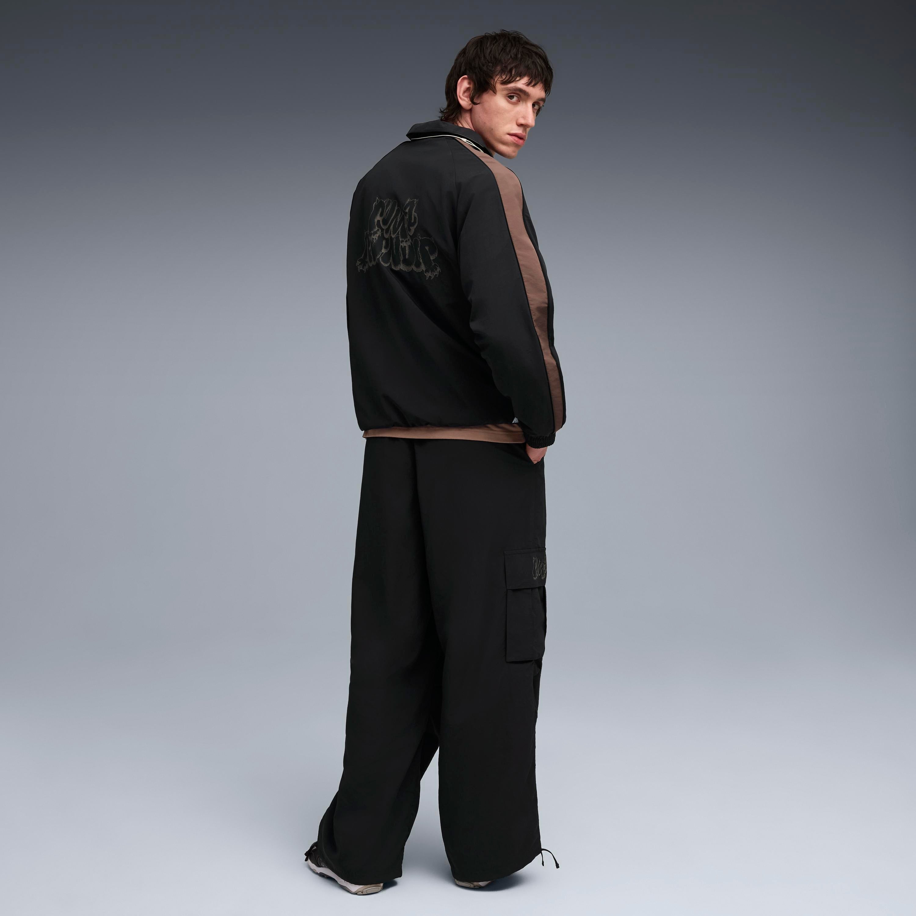 PUMA × RIPNDIP T7 OVERSIZED TRACK JACKET (BLACK)