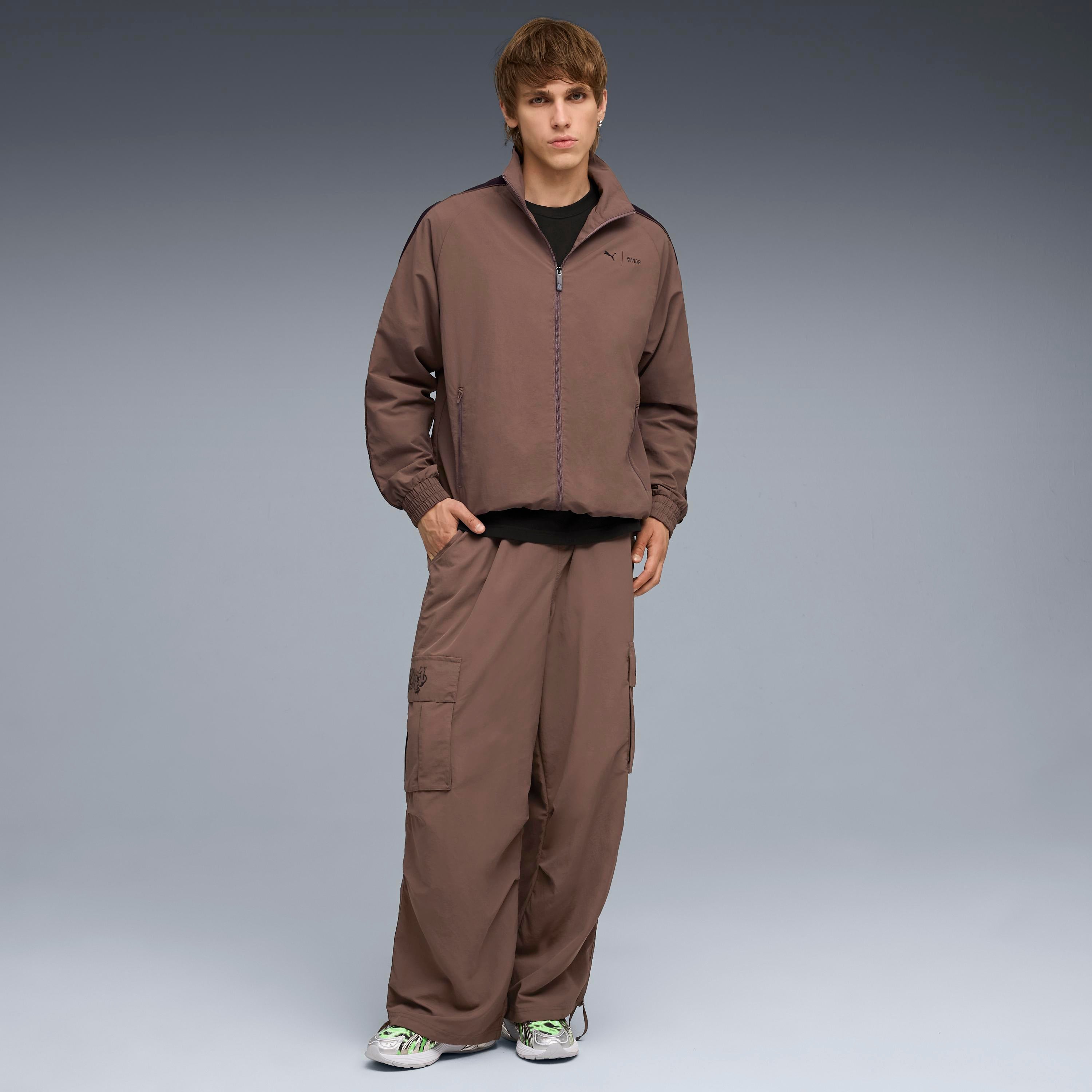 PUMA × RIPNDIP T7 OVERSIZED TRACK JACKET (FLAT BRONZE)