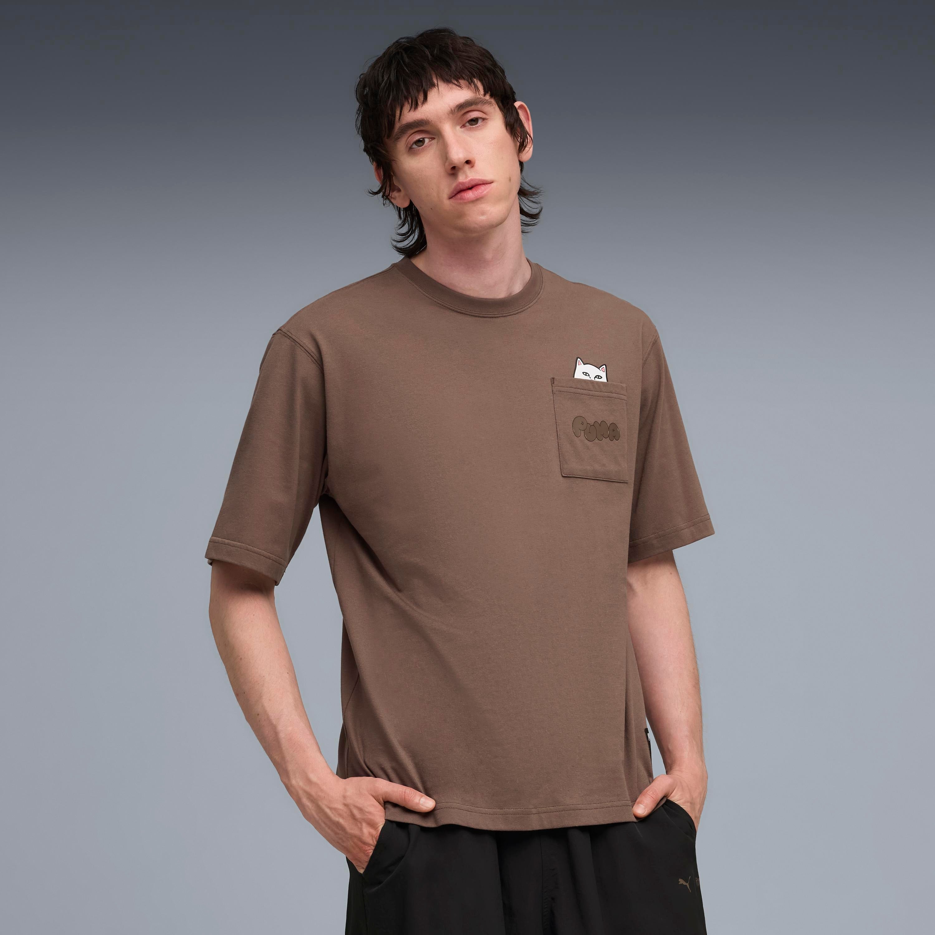 PUMA × RIPNDIP RELAXED POCKET TEE (FLAT BRONZE)