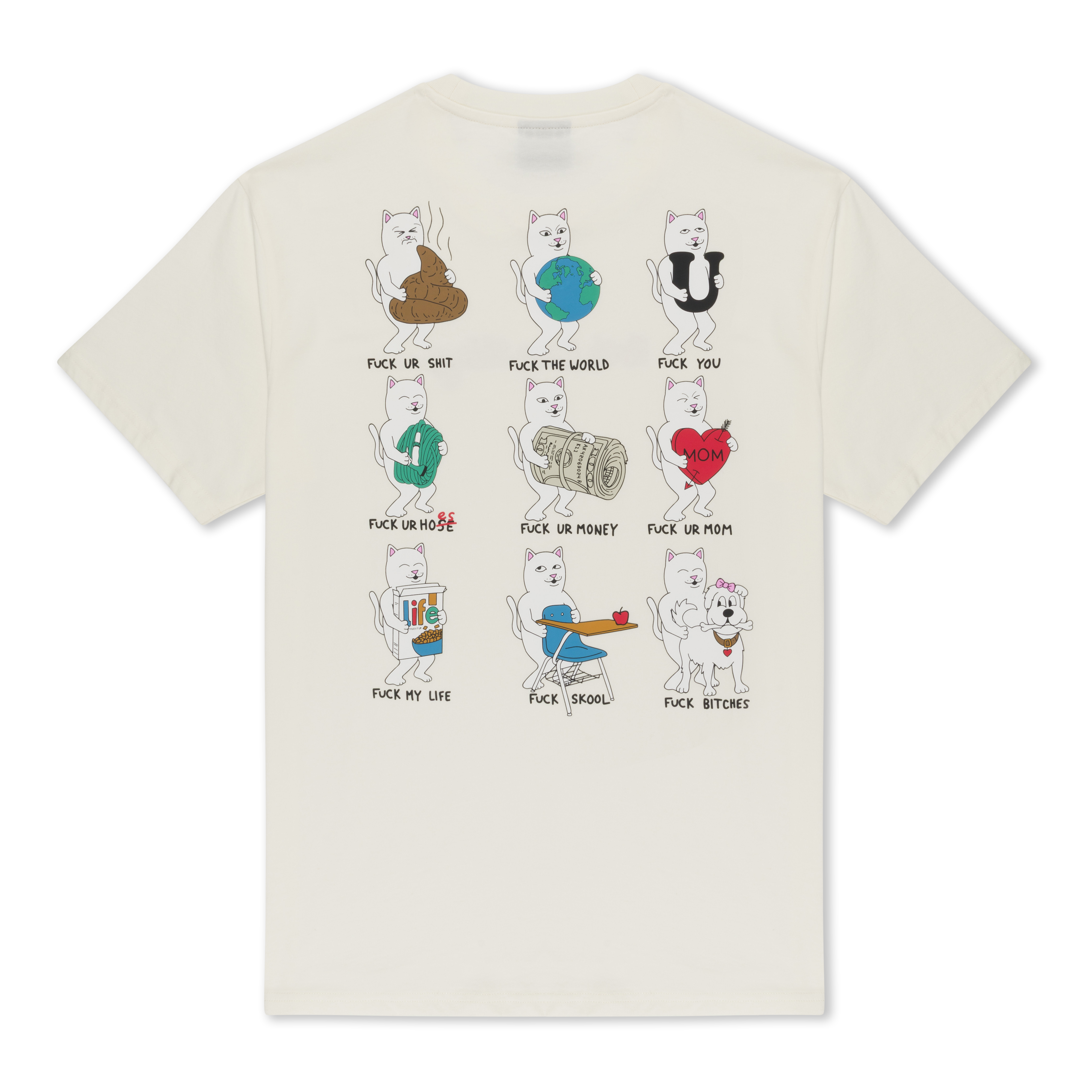 FUCK EVERYTHING TEE (BONE)