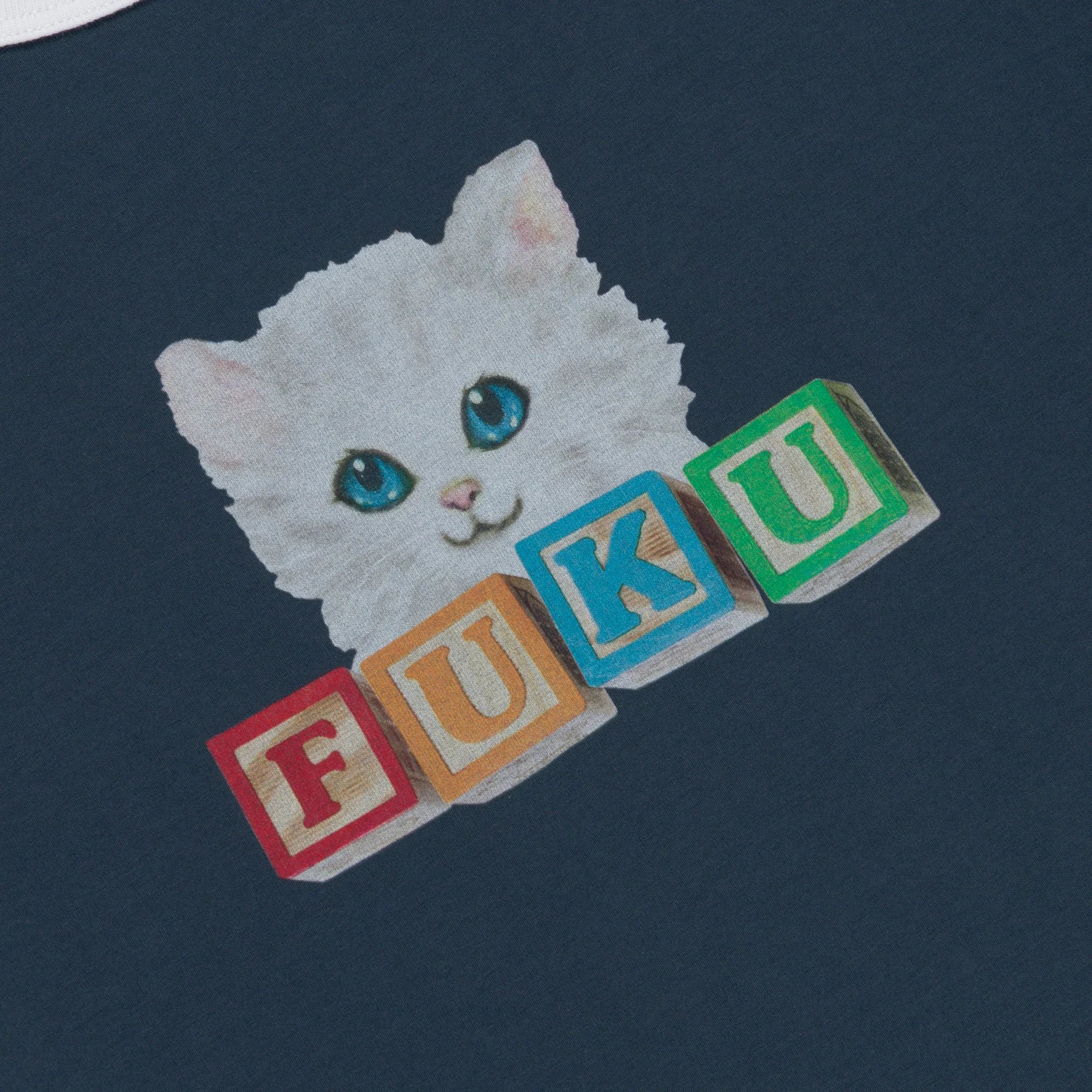 FUKU CROPPED BABY RINGER TEE