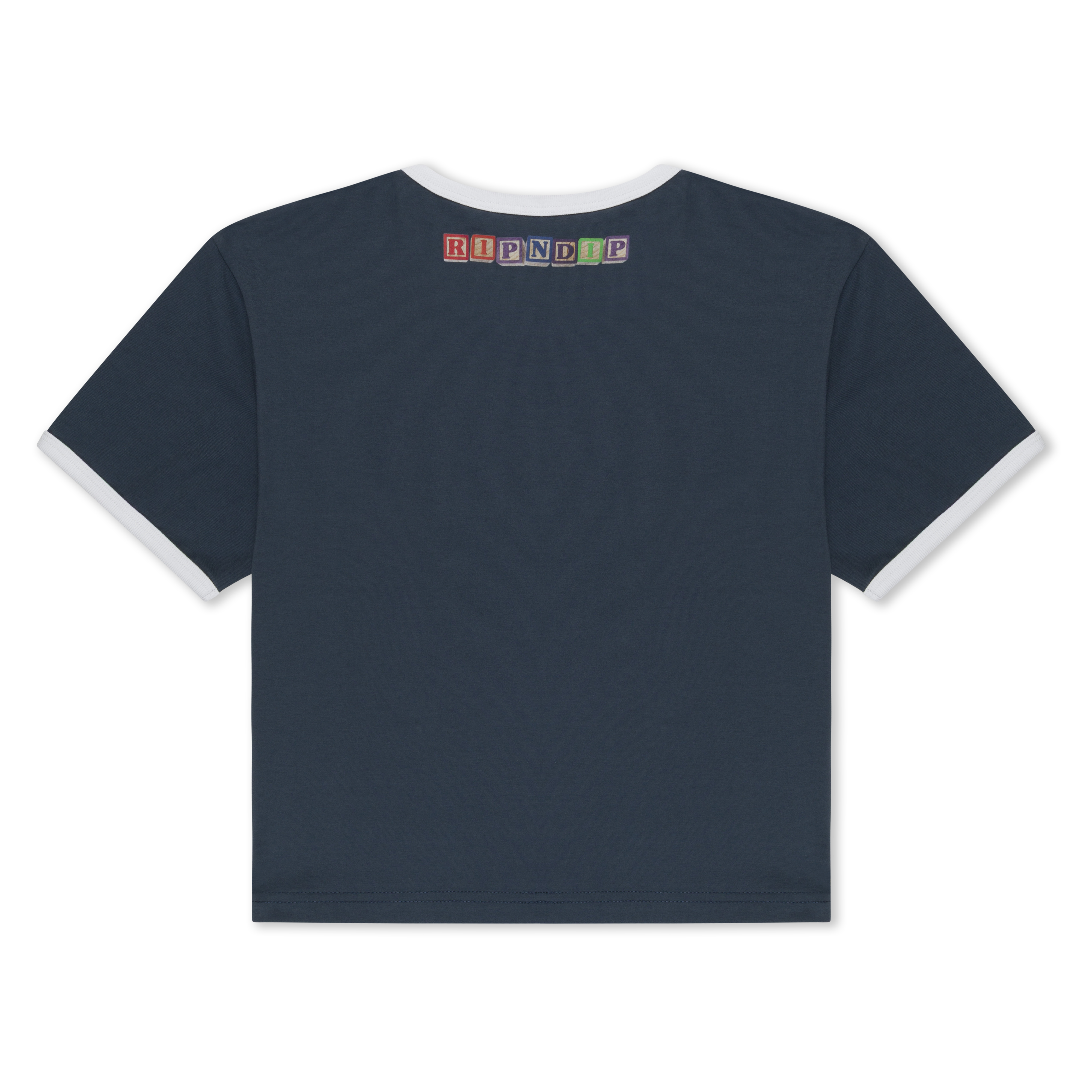 FUKU CROPPED BABY RINGER TEE