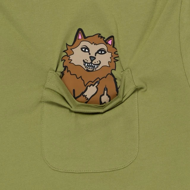 FULL MOON NERM POCKET TEE (LIGHT FOREST)