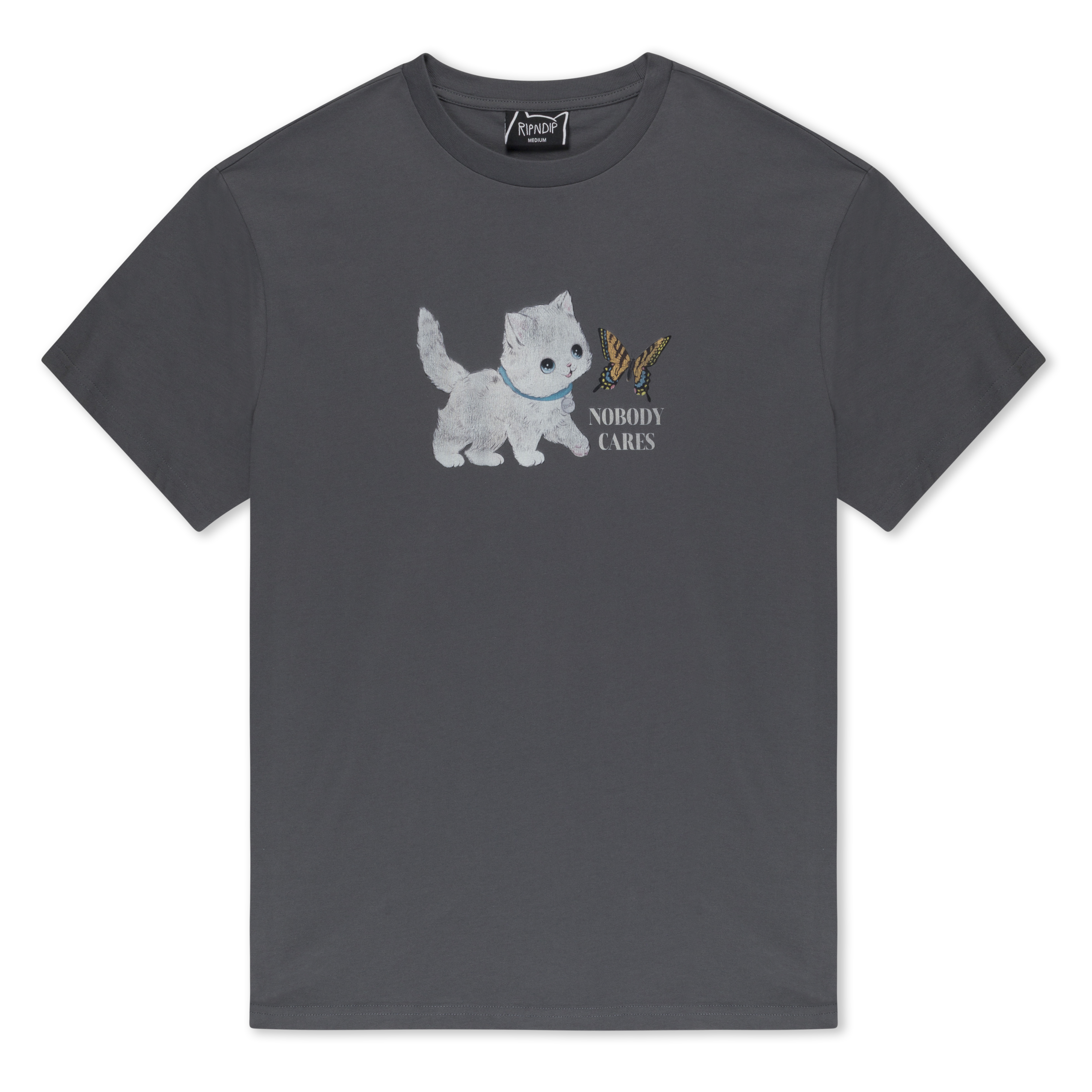 NOBODY CARES TEE (CHARCOAL)