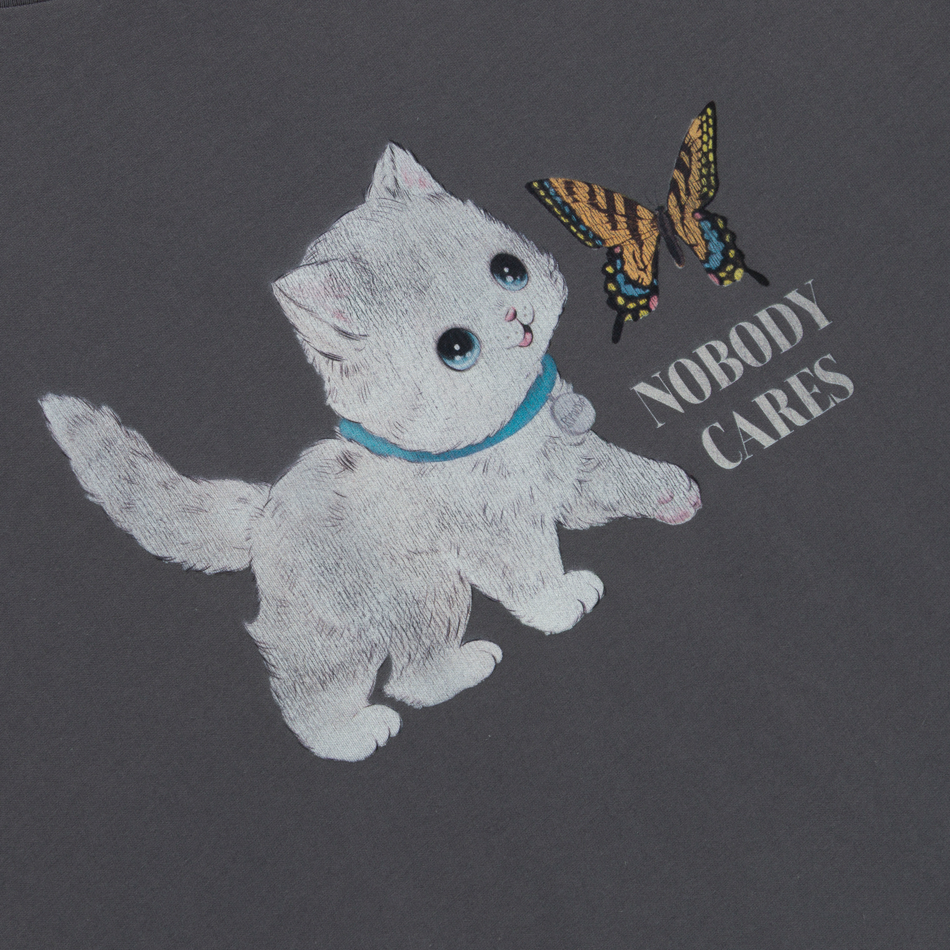 NOBODY CARES TEE (CHARCOAL)