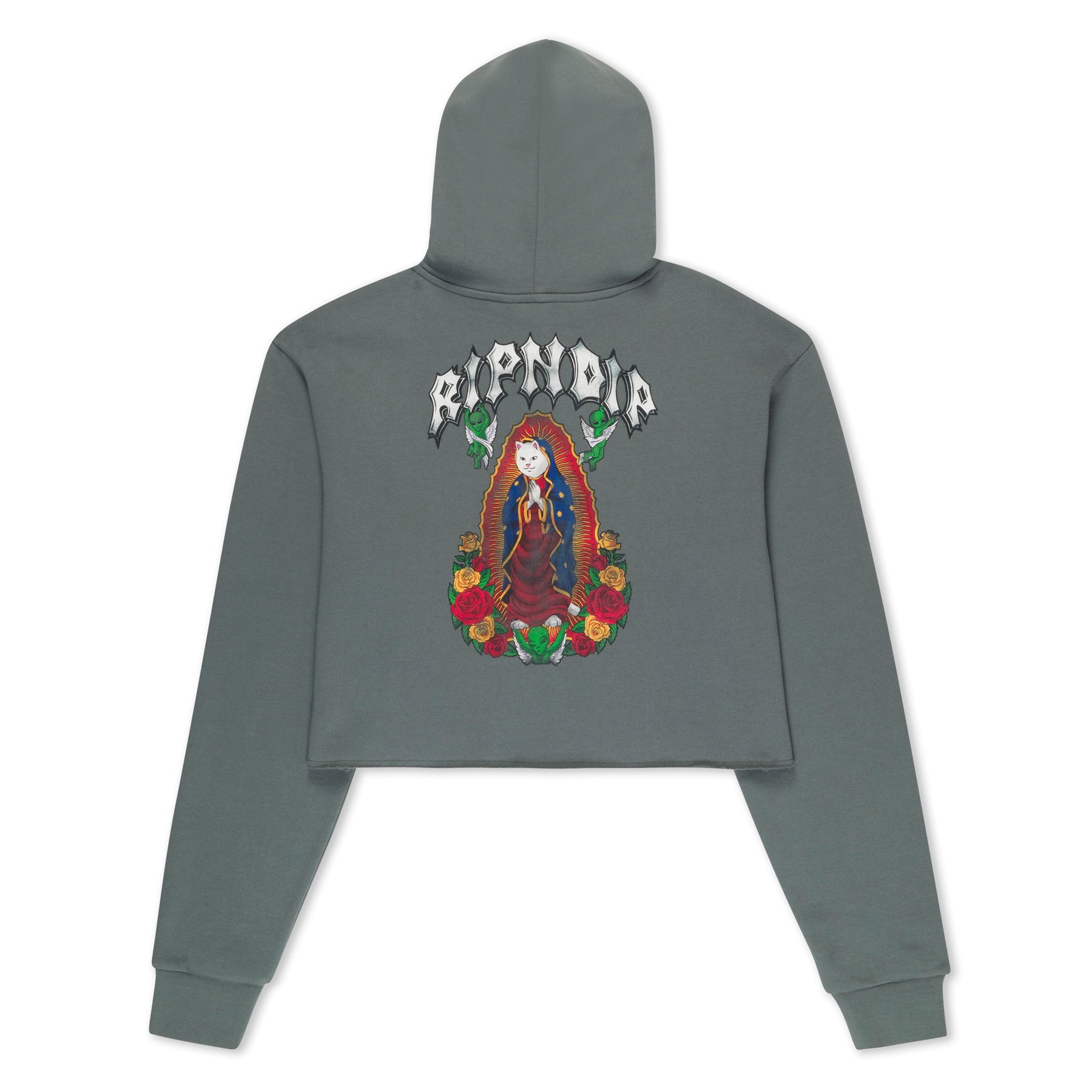 MOTHER NERM CROPPED HOODIE