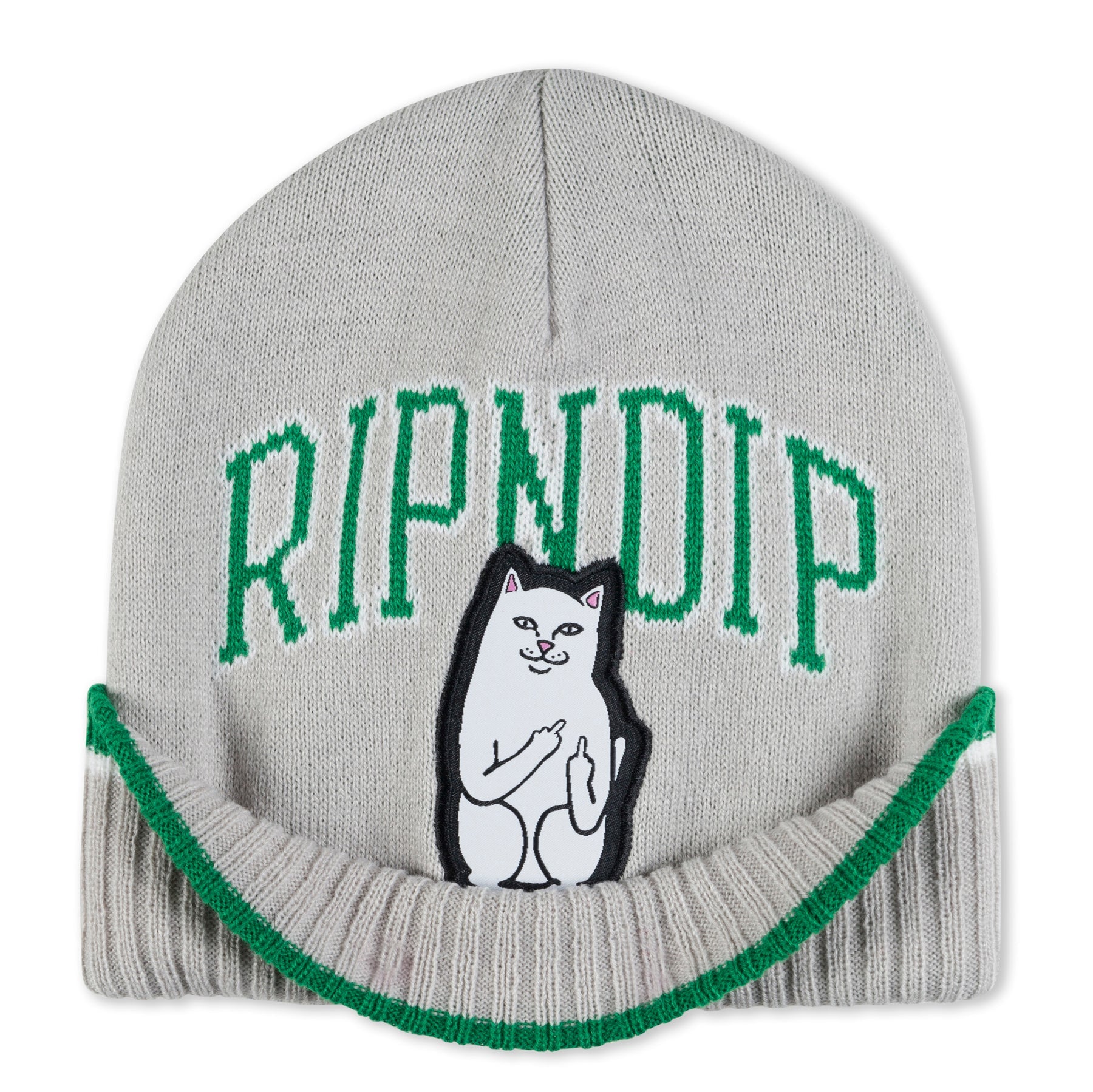 LORD NERMAL TEAM SPIRIT BEANIE (GREEN/GREY)