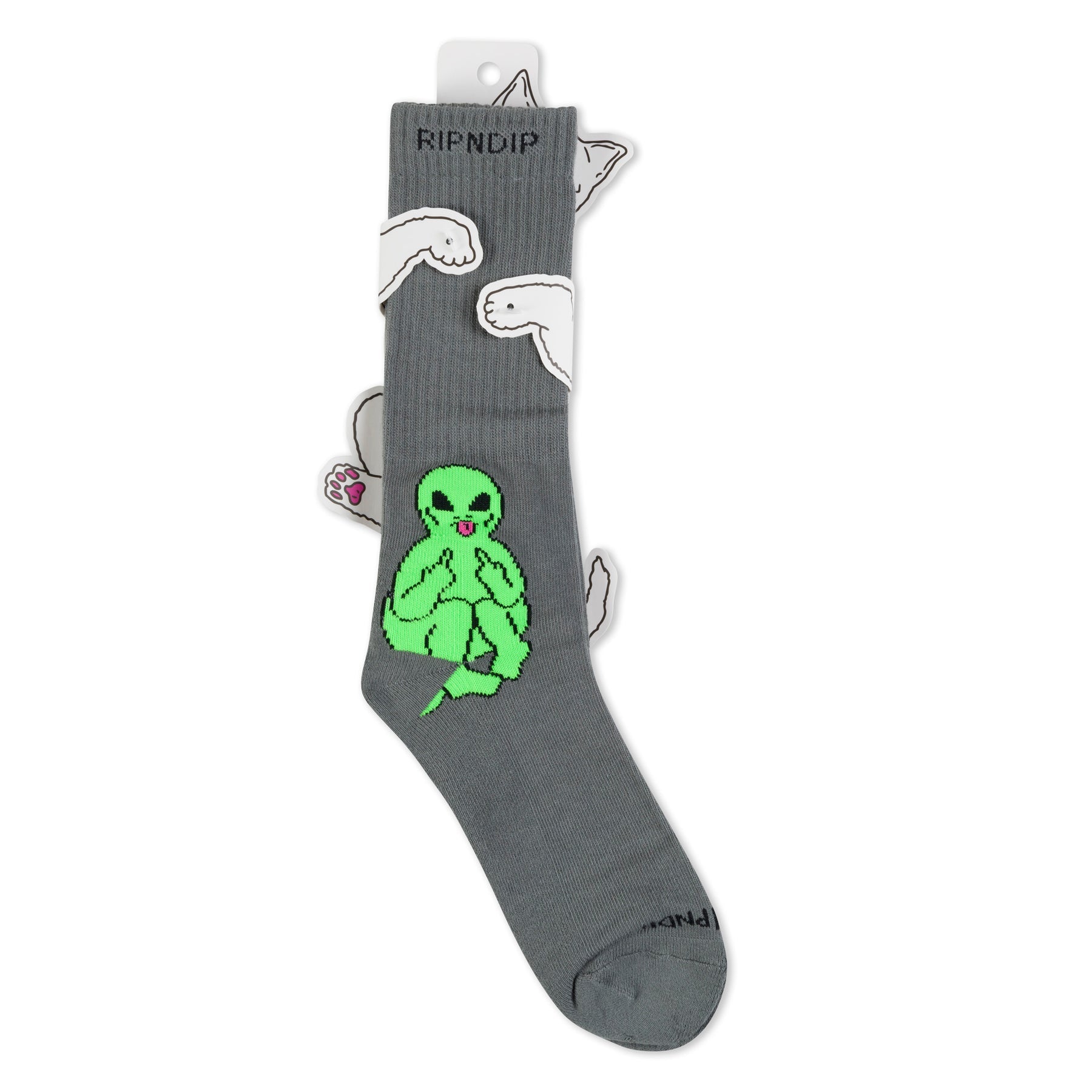 LORD ALIEN SOCKS (CHARCOAL)