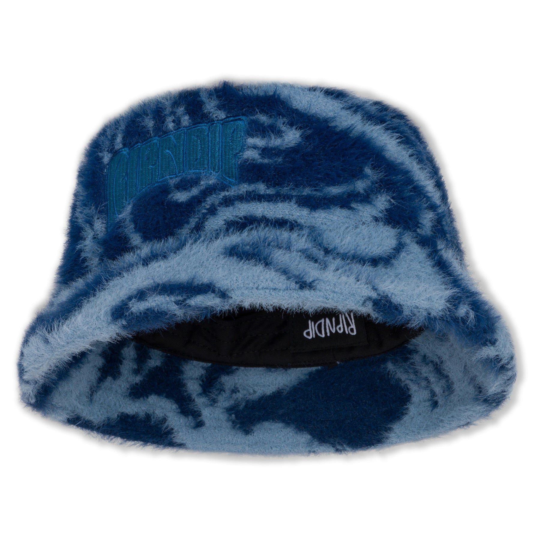Psychedelic Faux Mohair Bucket Hat