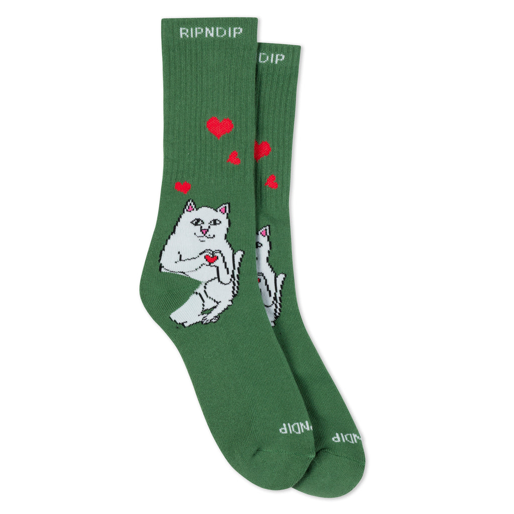 関送込★RIPNDIP★Nermal Loves Socks 靴下 NERMAL LOVES SOCKS (DUSTY PINE) – RIPNDIP TOKYO