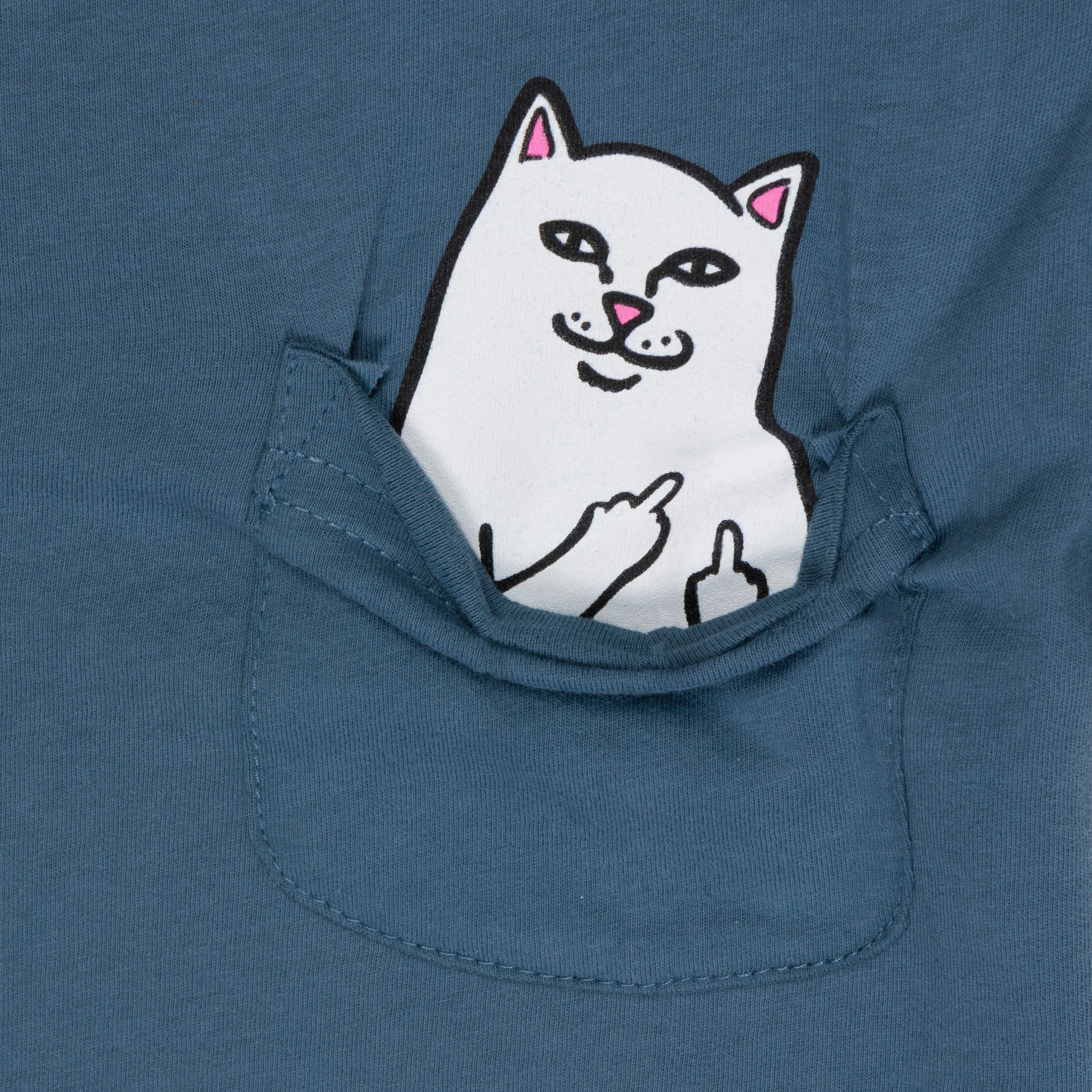 LORD NERMAL CROPPED BABY POCKET TEE (SLATE)