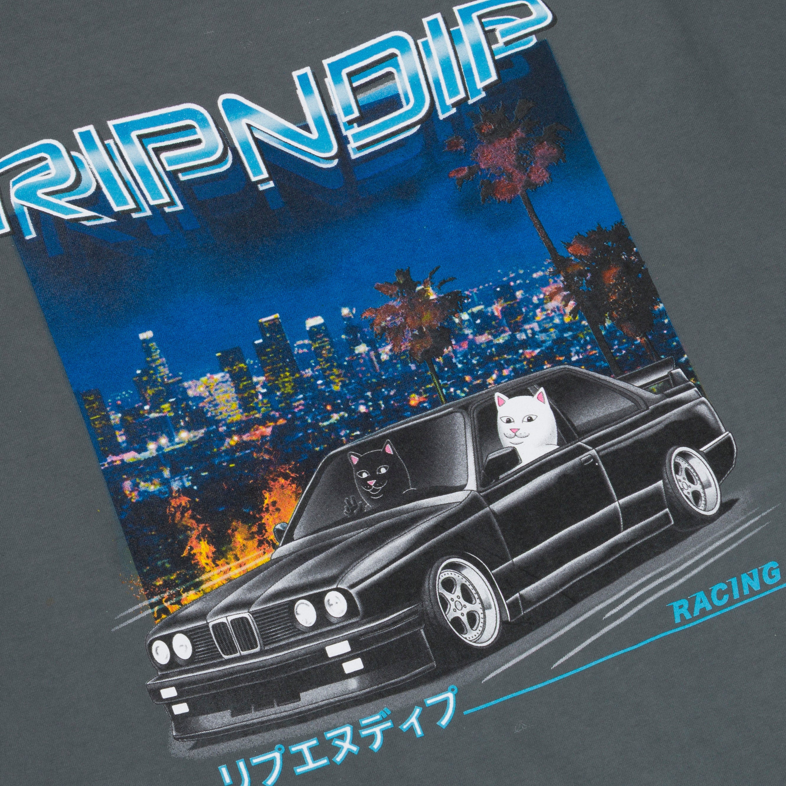 VROOM VROOM TEE (CHARCOAL)