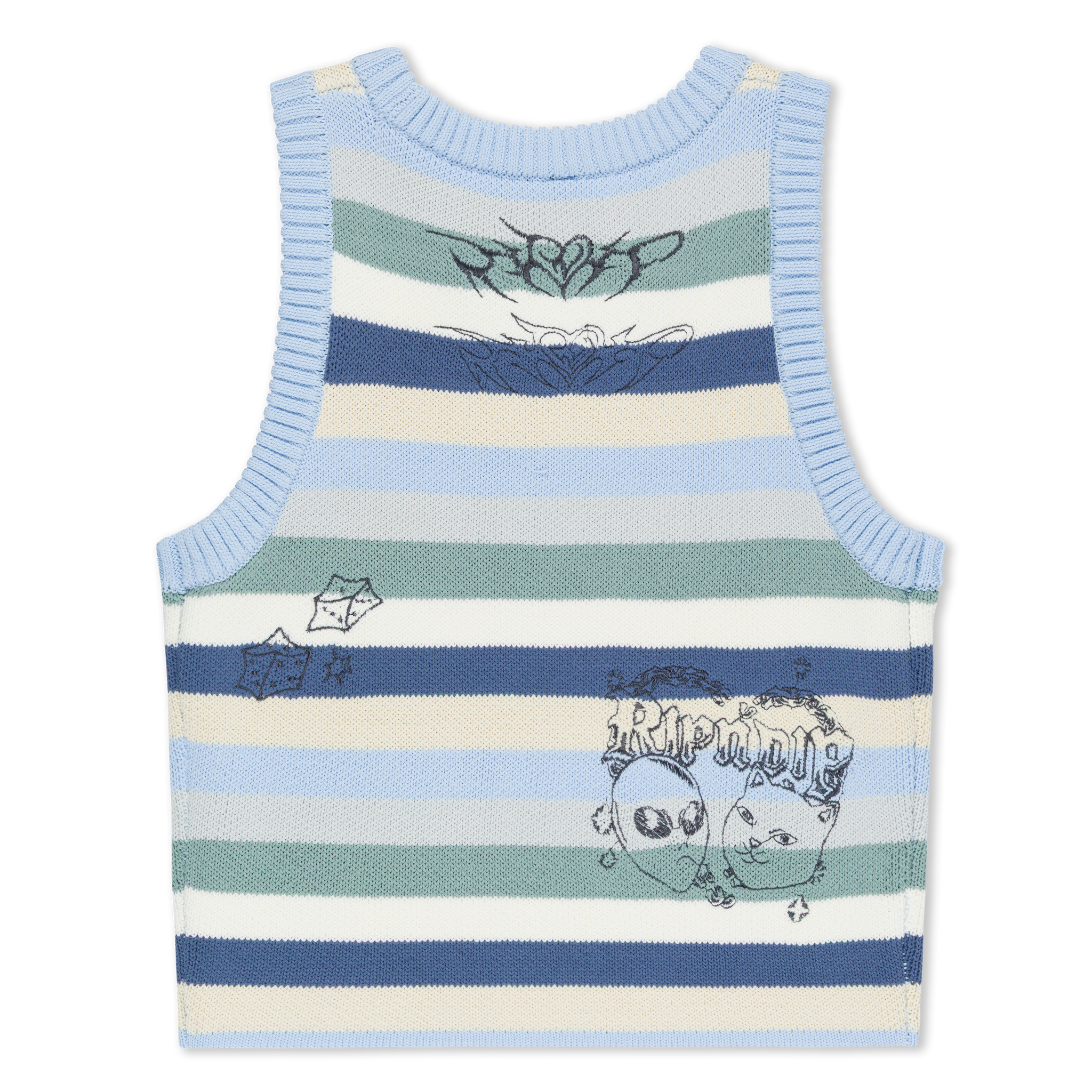 WESTSIDE CROCHET CROP TANK