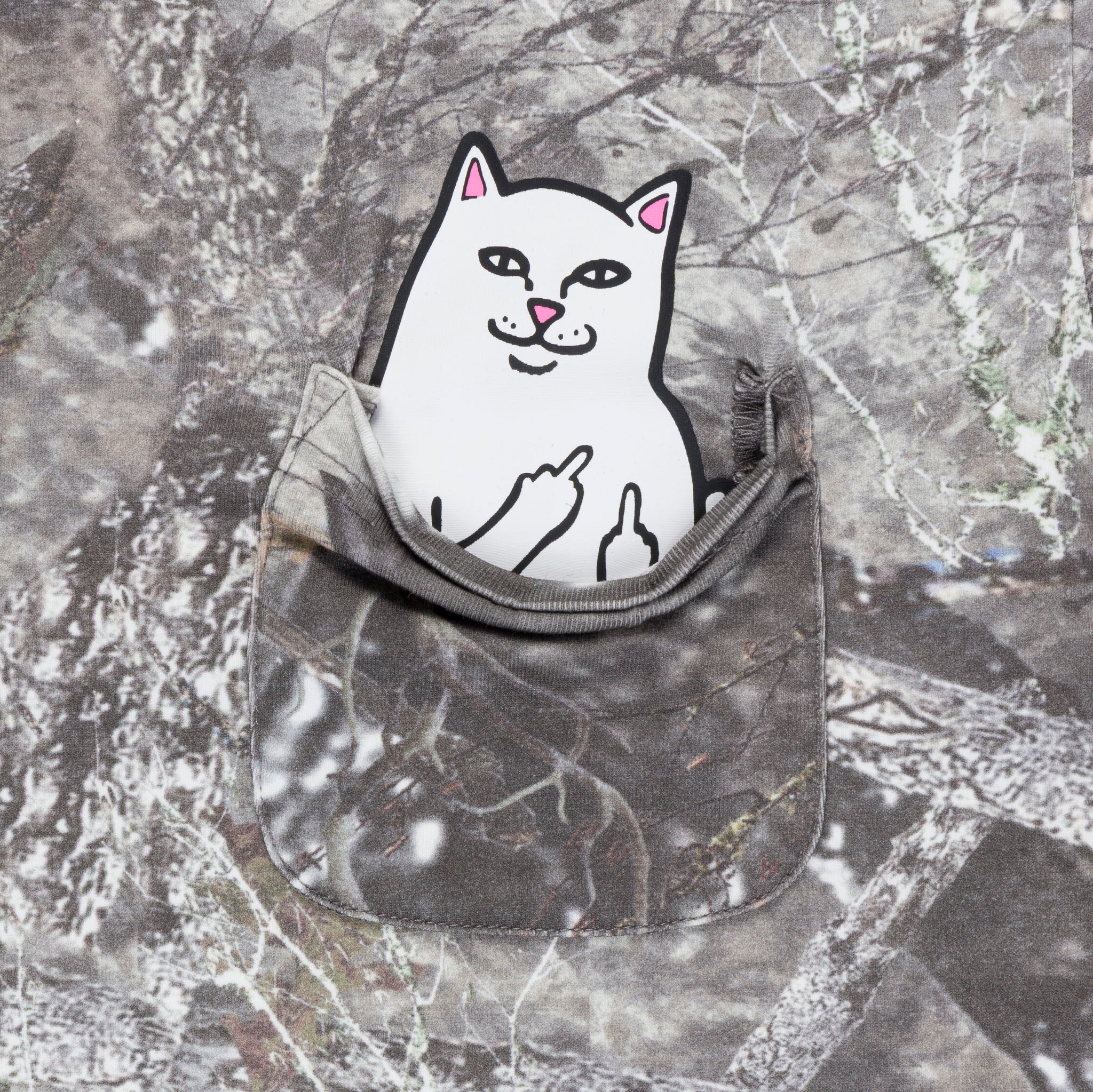 LORD NERMAL CROPPED POCKET TEE (NERM TREE CAMO)