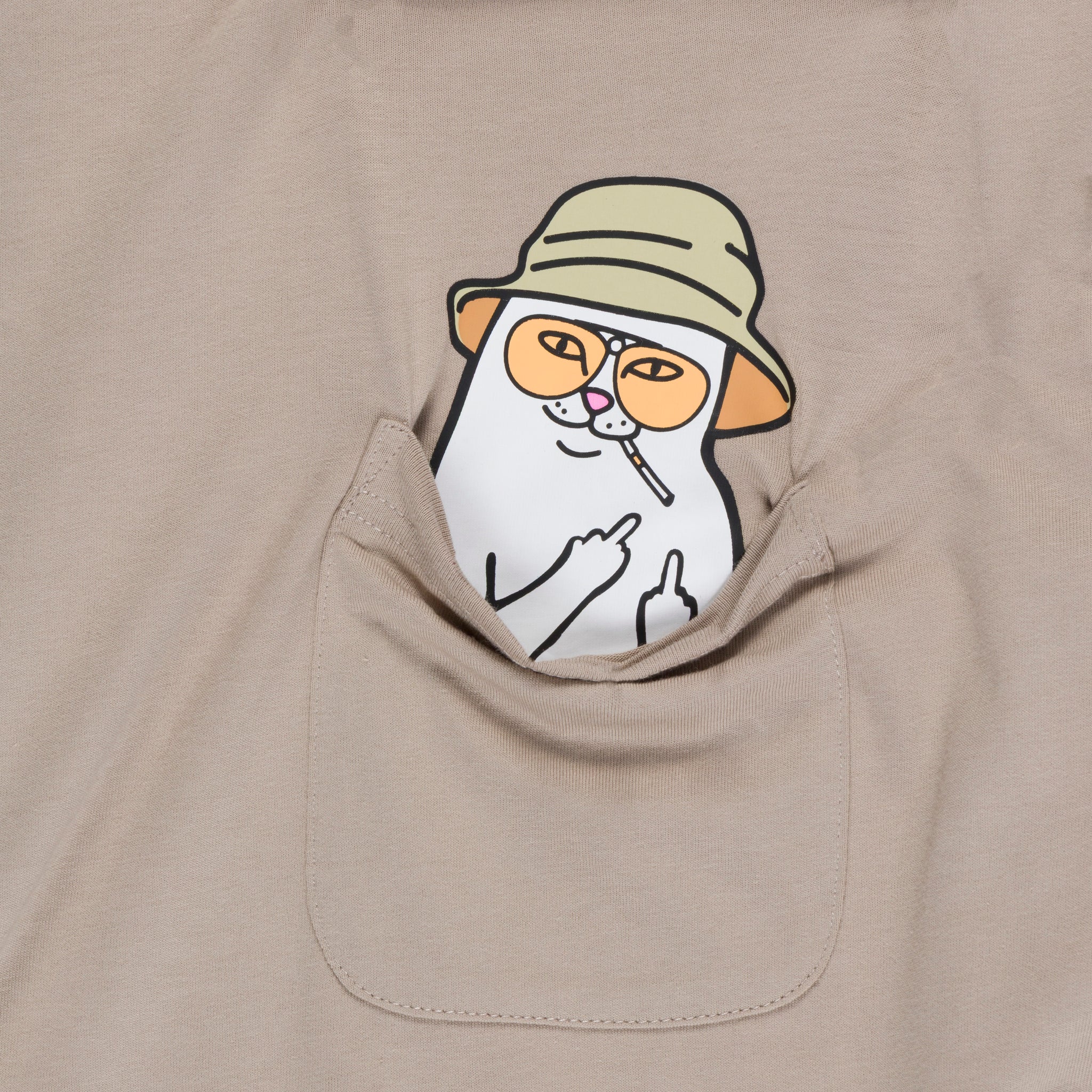 NERMAL S THOMPSON POCKET TEE (TAN)