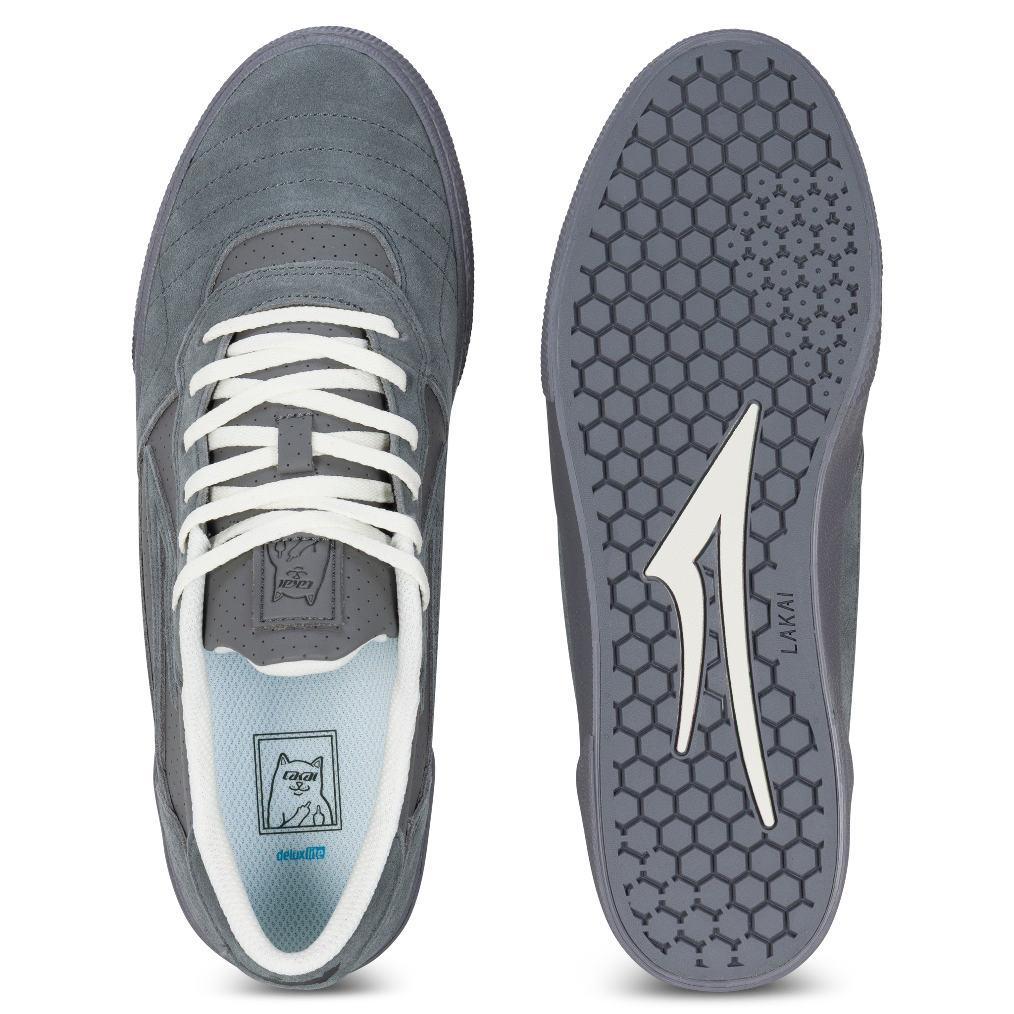 LAKAI X RIPNDIP CAMBRIDGE GREY SUEDE