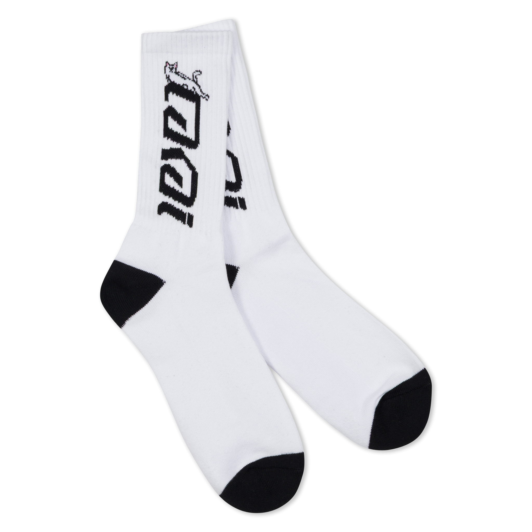 LAKAI X RIPNDIP LORD NERM SOCKS PACK (BLACK/WHITE)