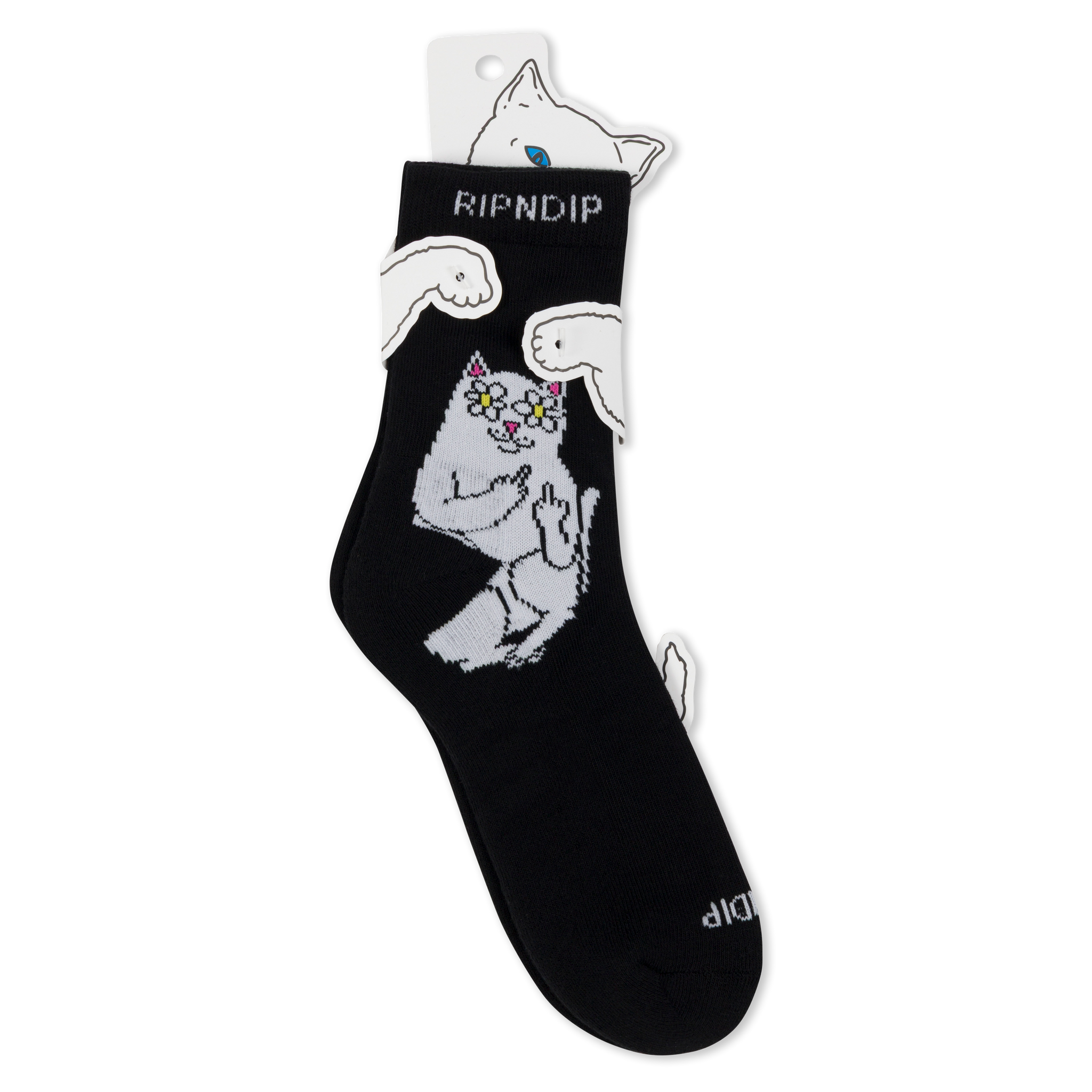 LORD BLOSSOM MID SOCKS (BLACK)