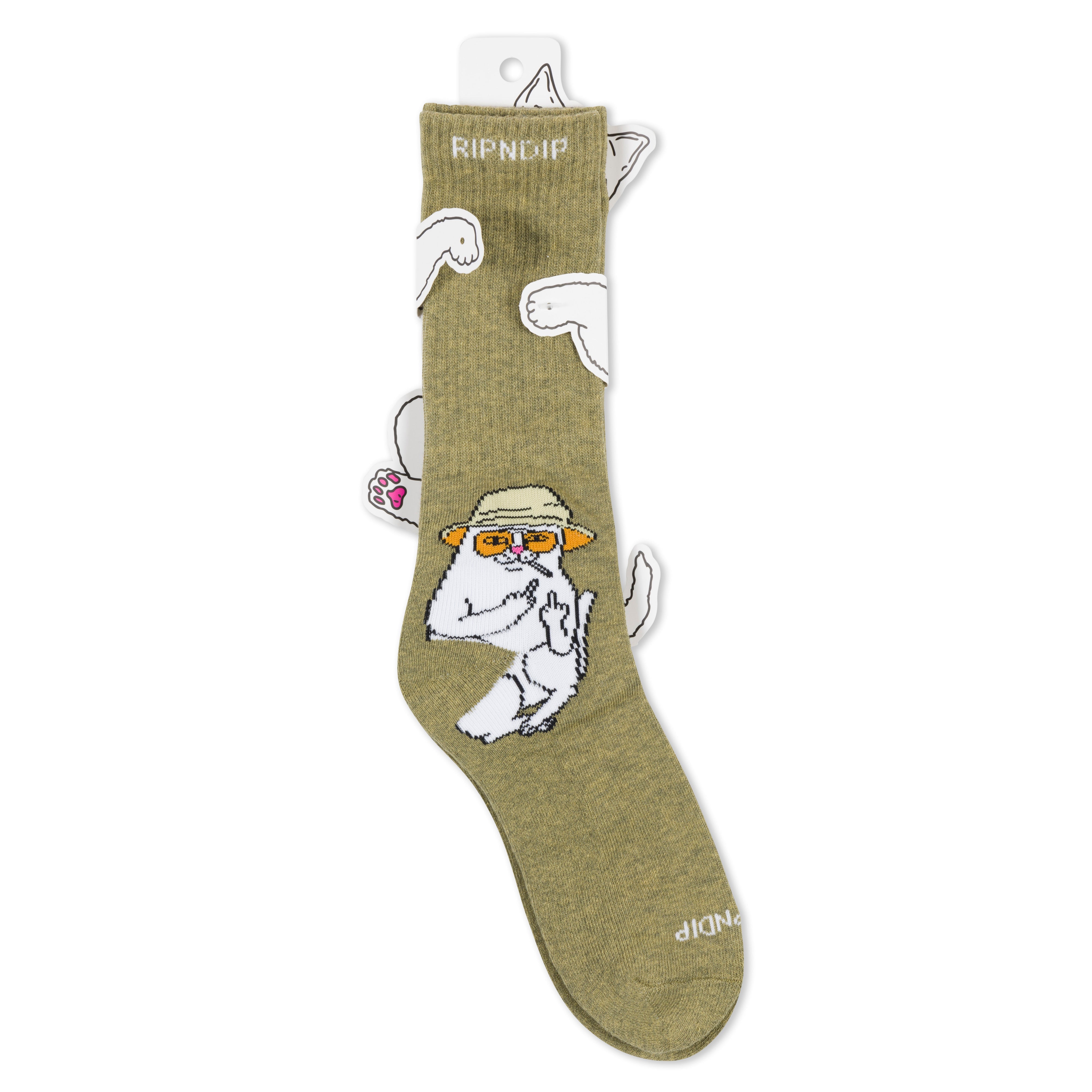 NERMAL S THOMPSON SOCKS (HEATER OLIVE)