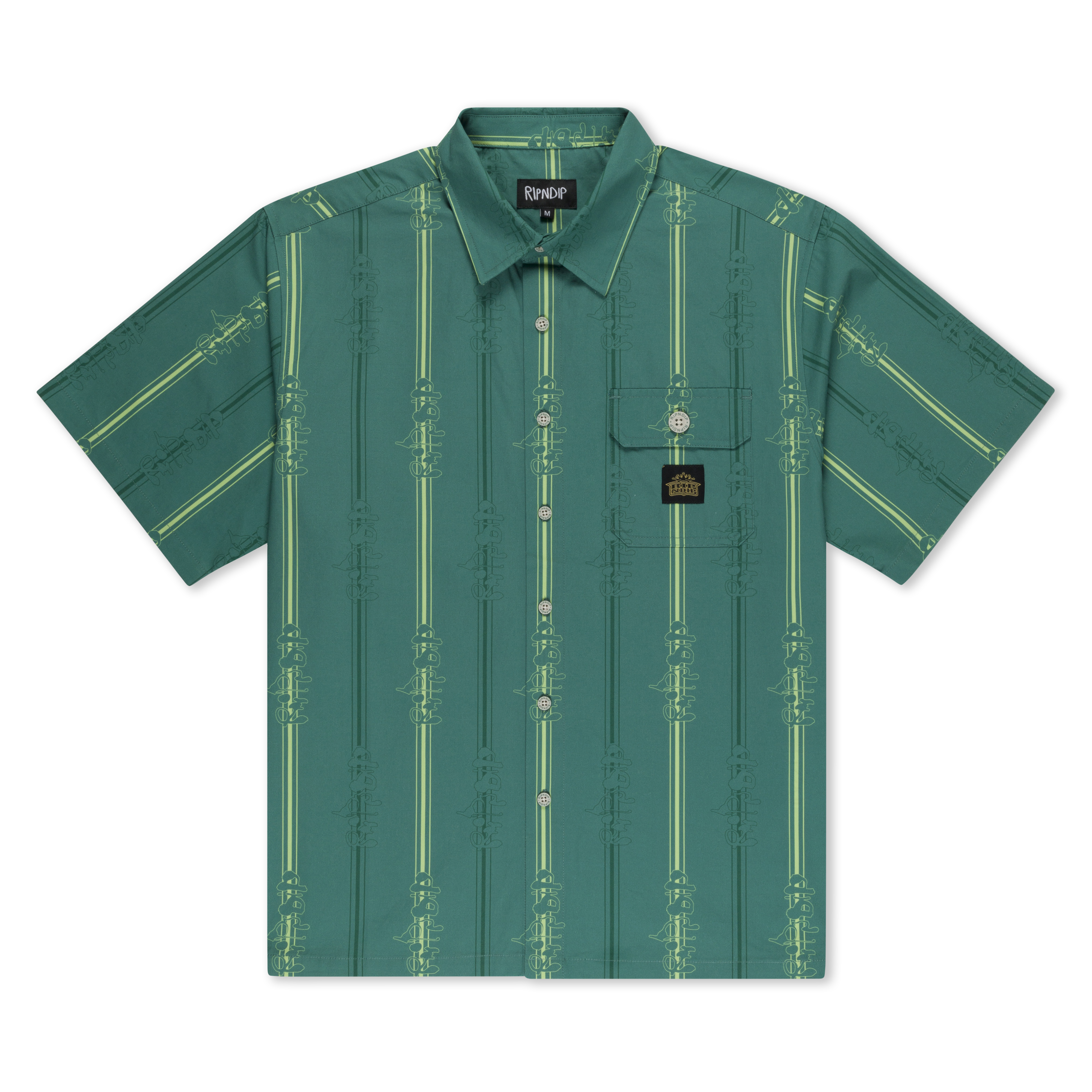 MELTED STRIPED BUTTON UP