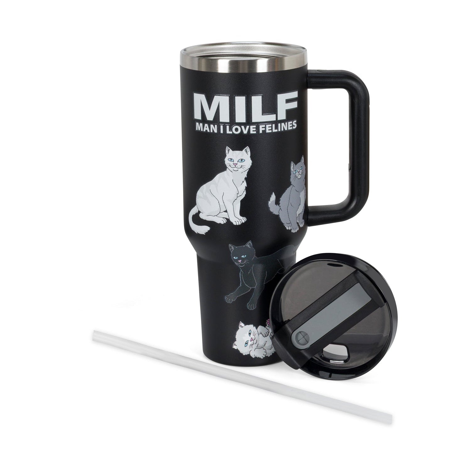 MAN I LOVE FELINES BIG OL CUP TUMBLER