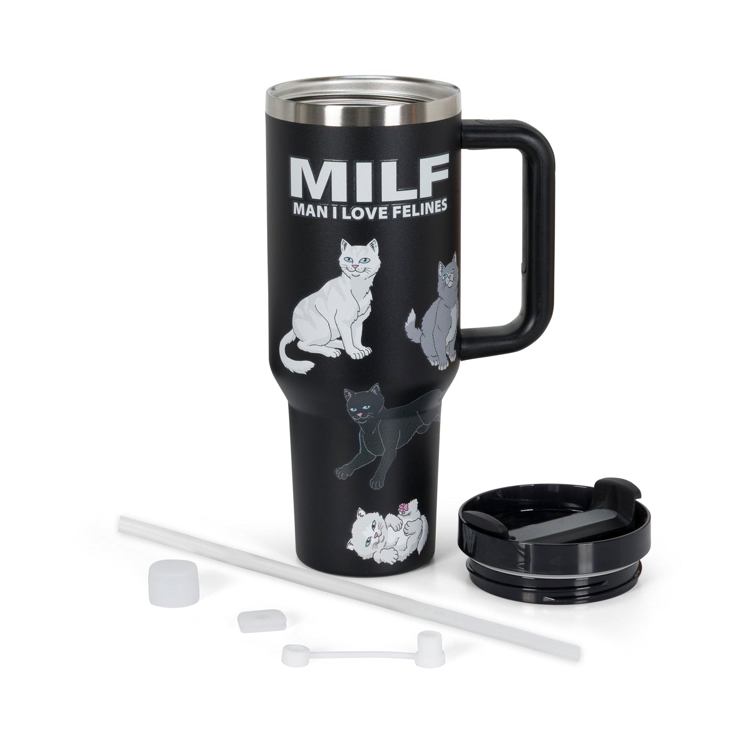 MAN I LOVE FELINES BIG OL CUP TUMBLER
