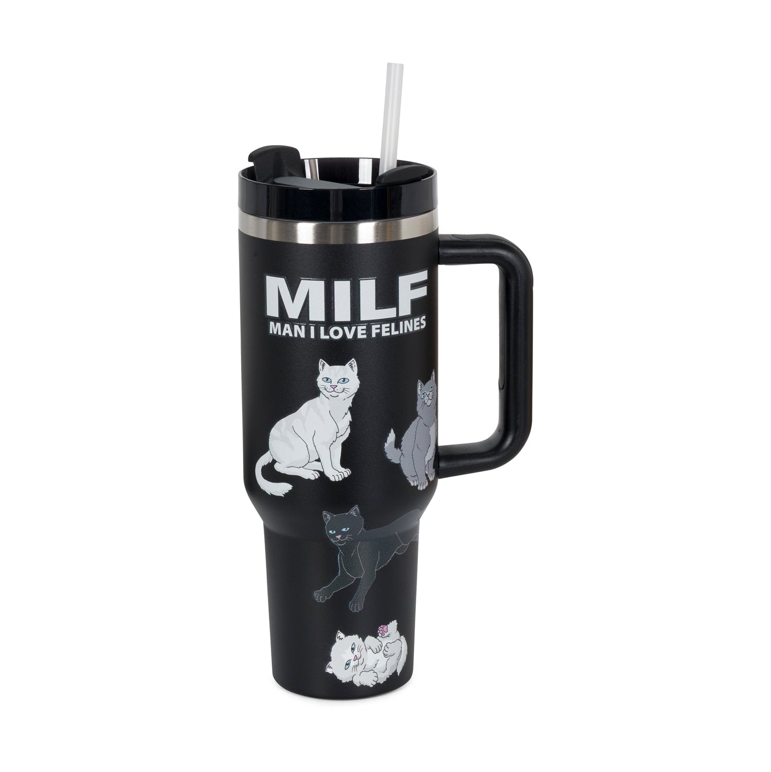 MAN I LOVE FELINES BIG OL CUP TUMBLER