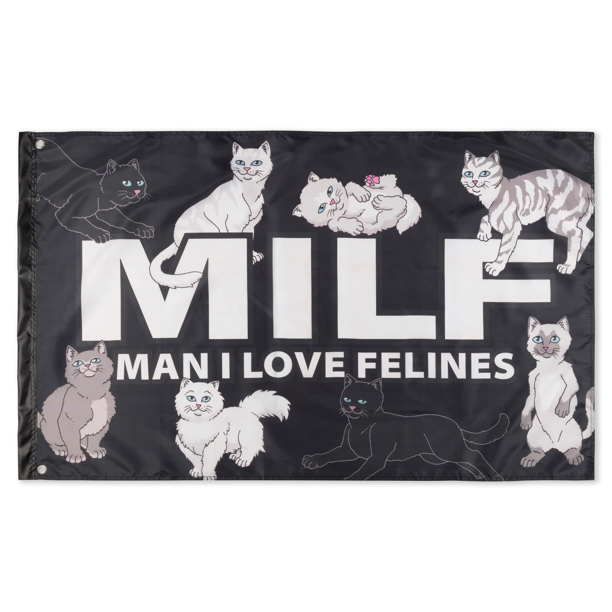 MAN I LOVE FELINES FLAG