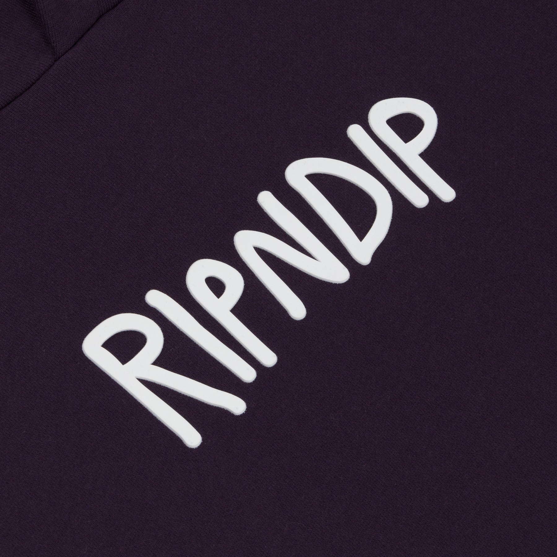 RIPNDIP Rubber Logo Hoodie (Dark Purple)