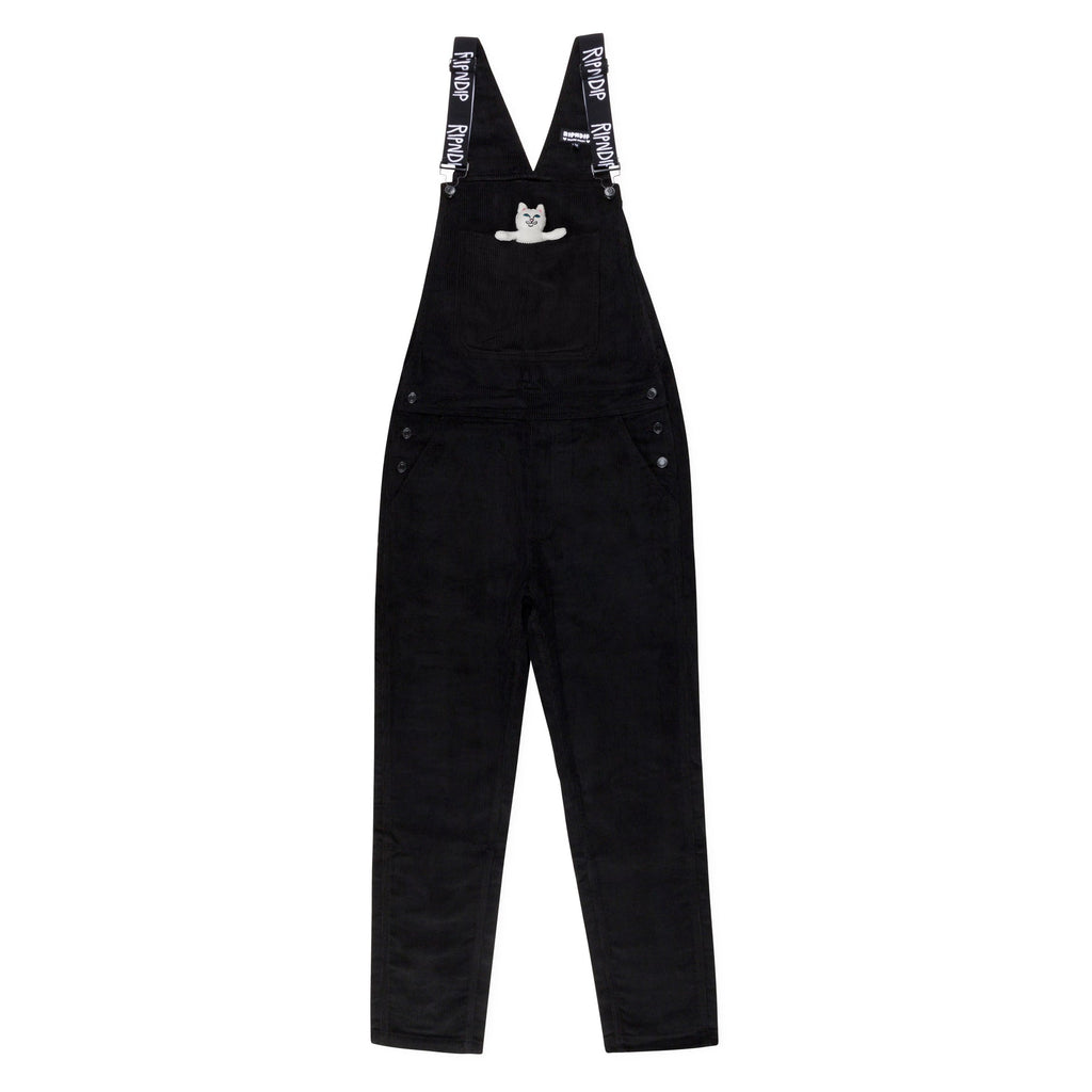 Nermy Buddy Corduroy Overalls (Black) – RIPNDIP TOKYO