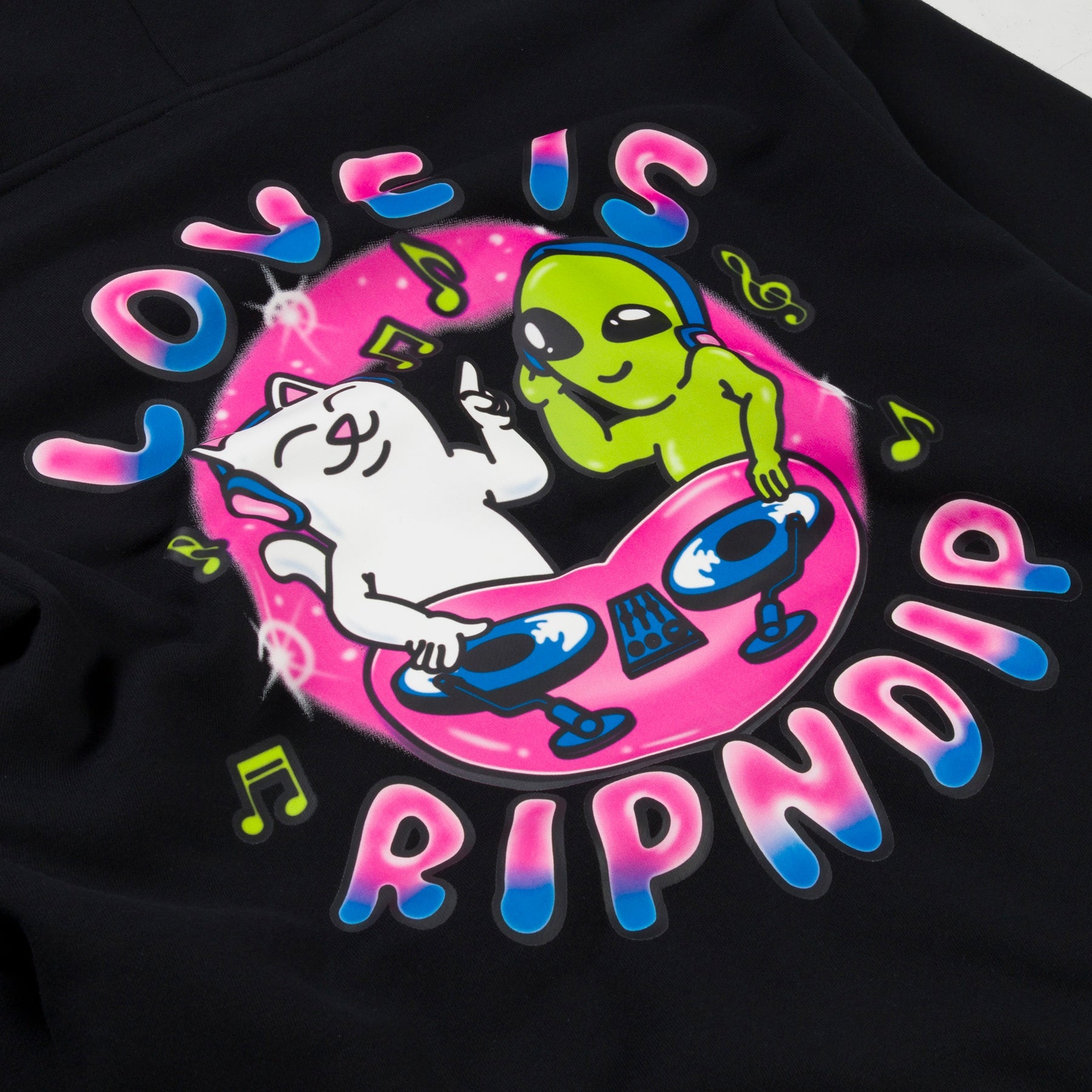 LOVE IS RIPNDIP HOODIE