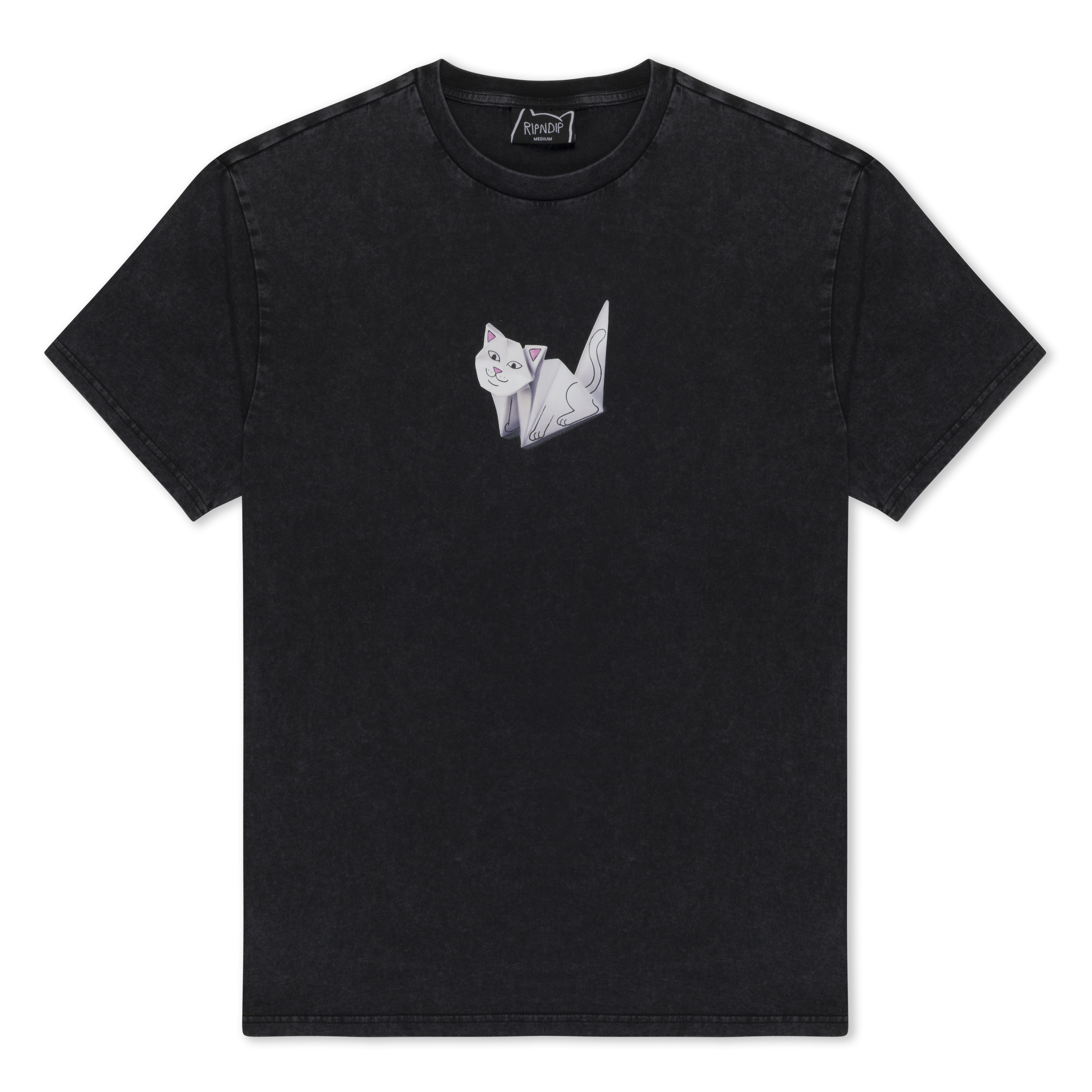 ORIGAMI TEE (BLACK VINTAGE WASH)