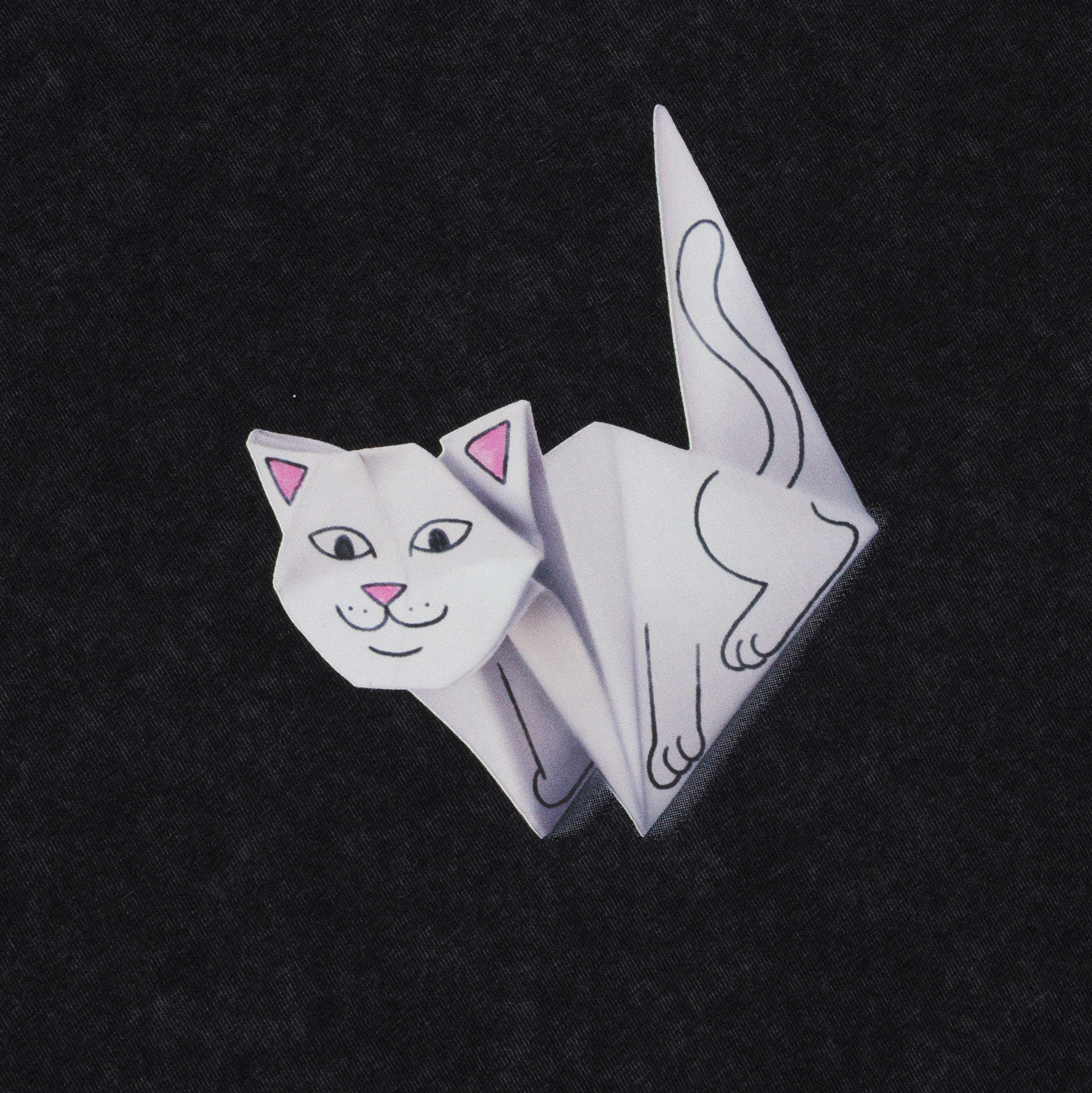 ORIGAMI TEE (BLACK VINTAGE WASH)