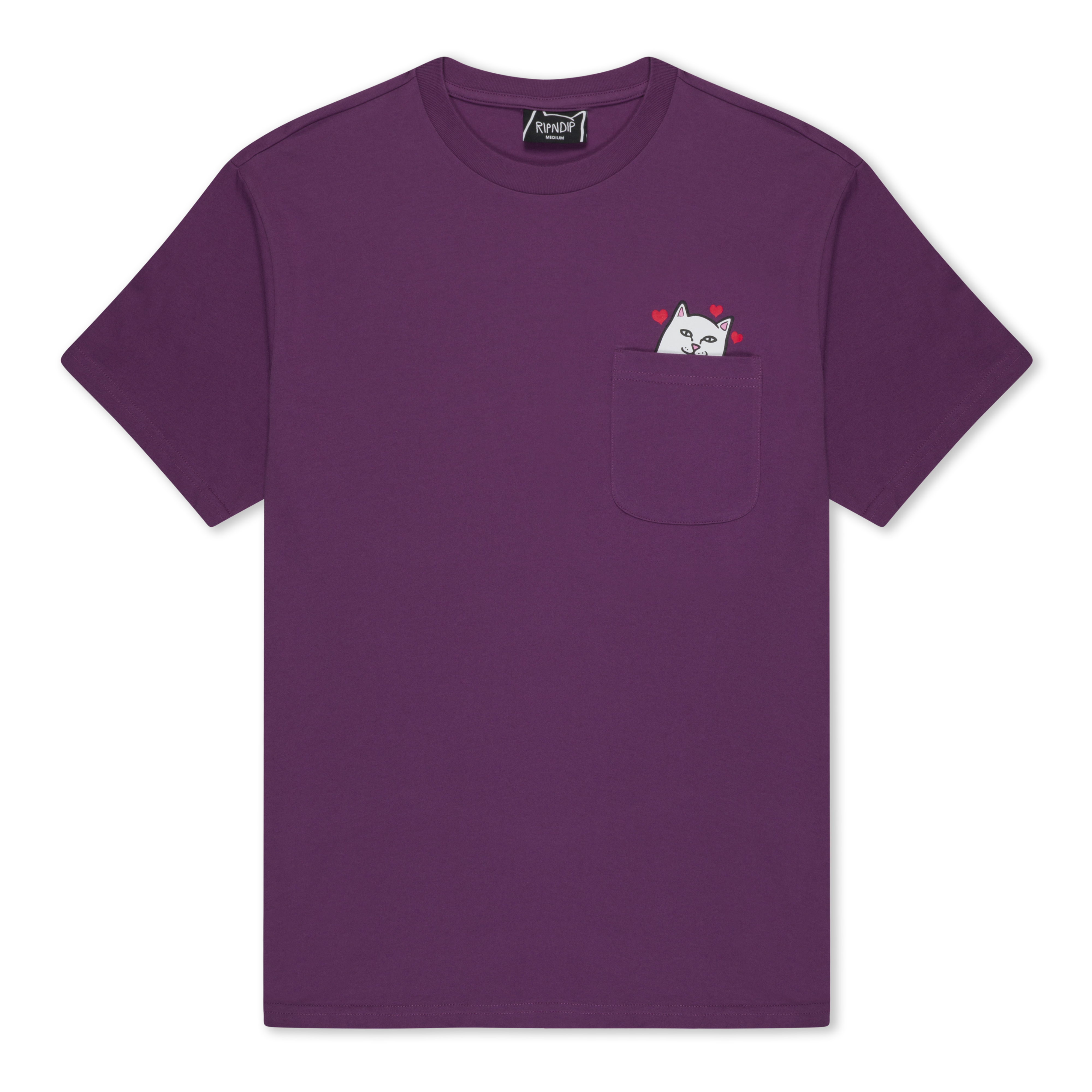 NERMAL LOVES POCKET TEE (PLUM)