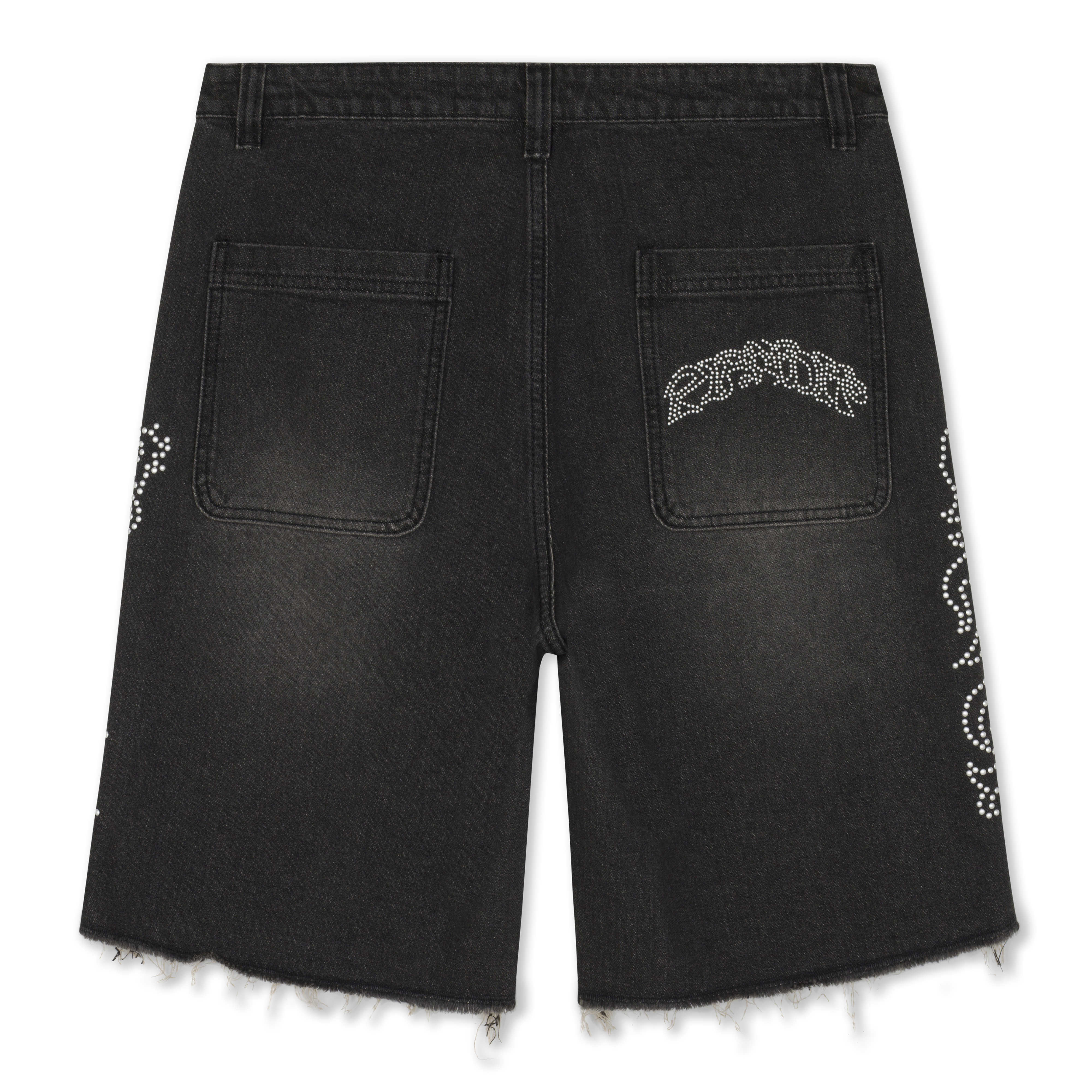 PRETTY FLACKO DENIM SHORTS (BLACK VINTAGE WASH)
