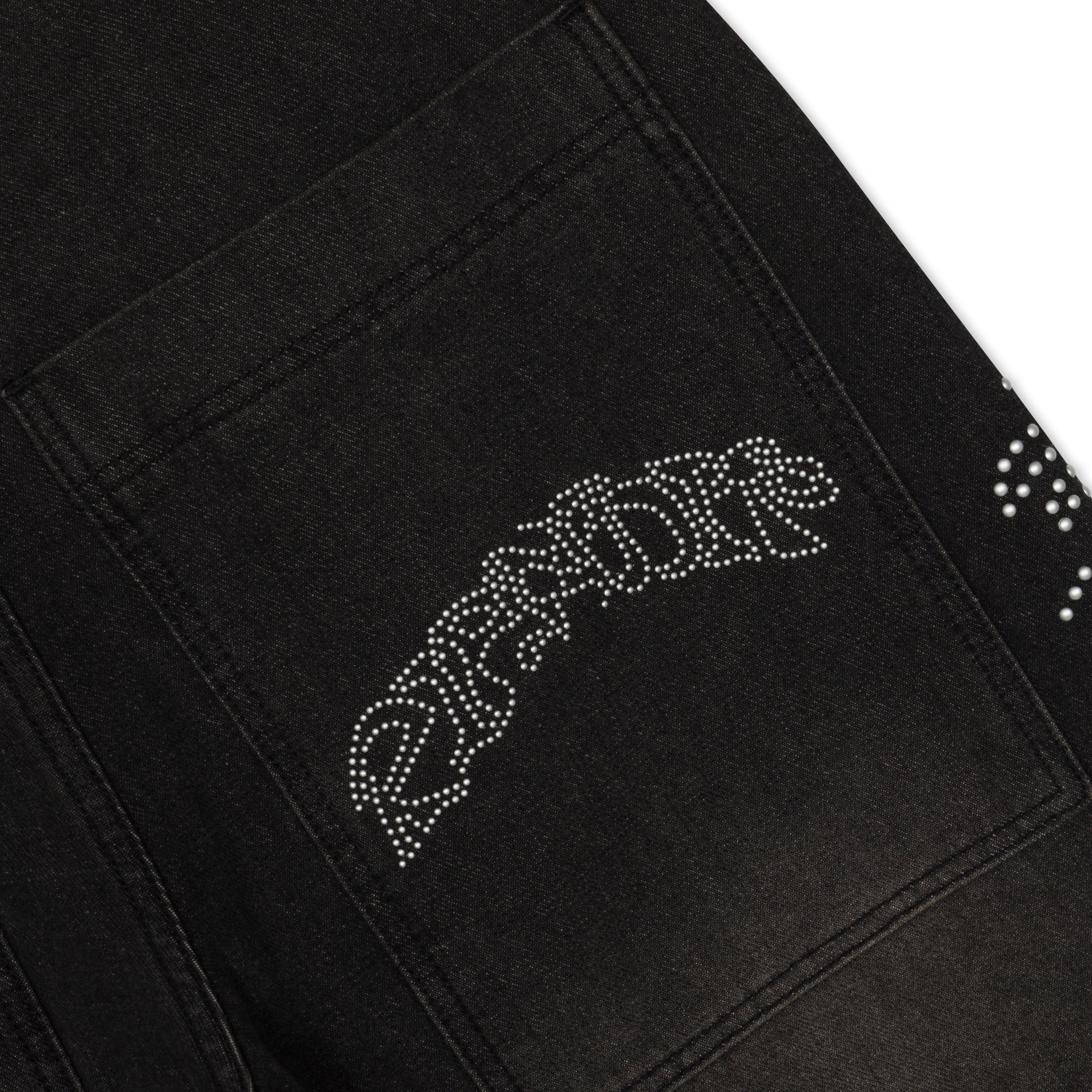 PRETTY FLACKO EXTRA WIDE LEG PANTS (BLACK VINTAGE WASH)