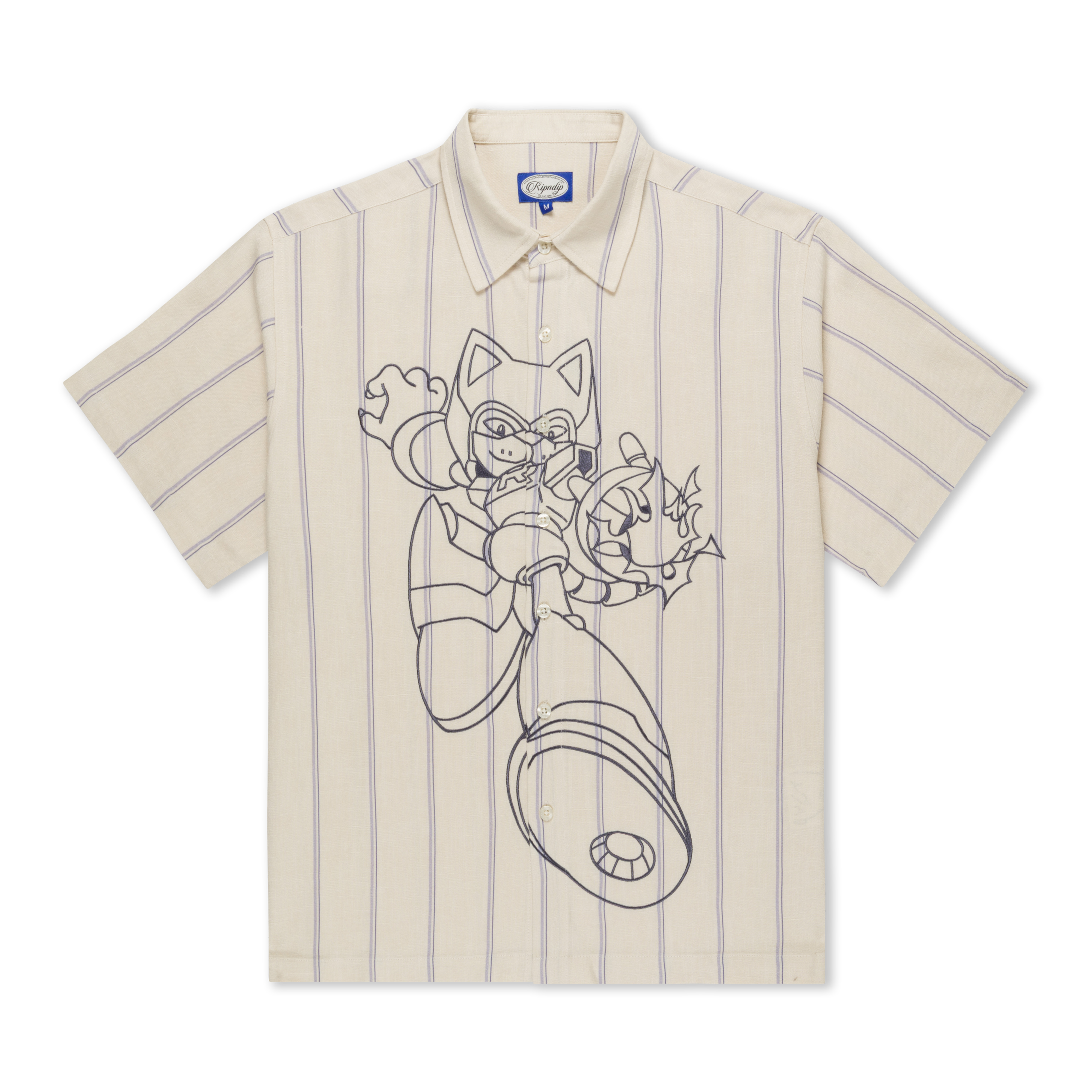 ROKKUNERM BUTTON UP (OFF WHITE)
