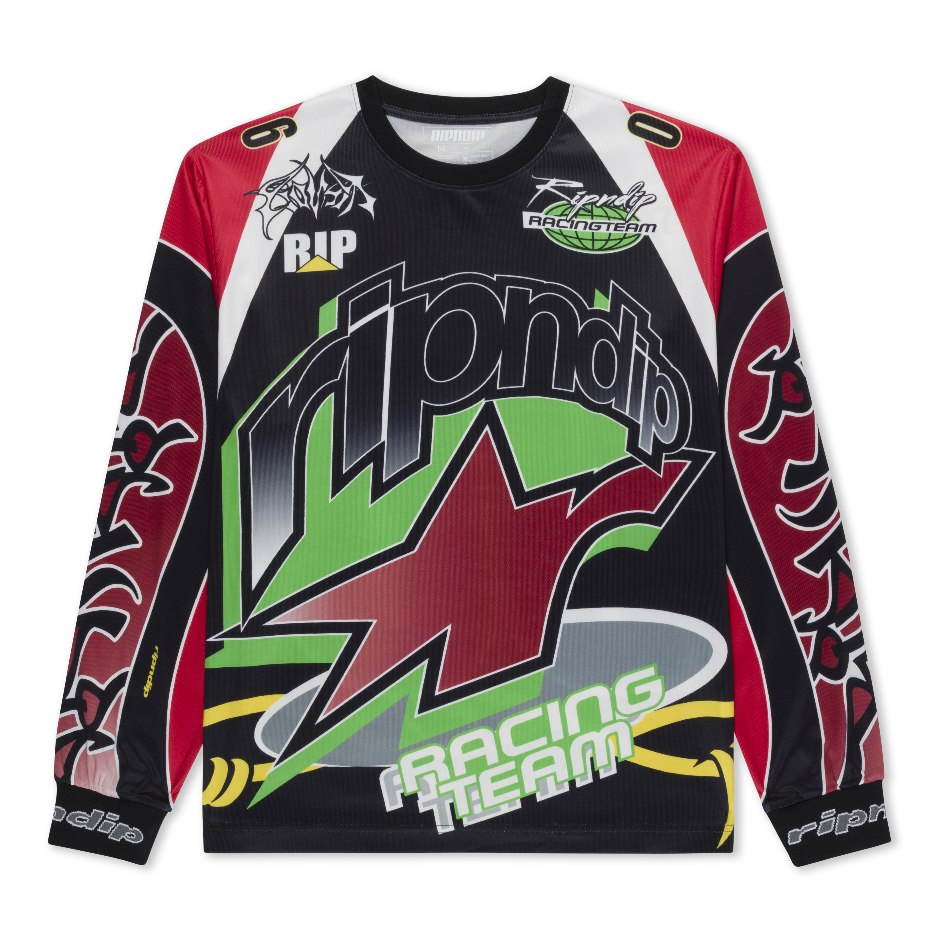 RIPNDIP ALL-STAR LONG SLEEVE JERSEY (RED/BLACK)