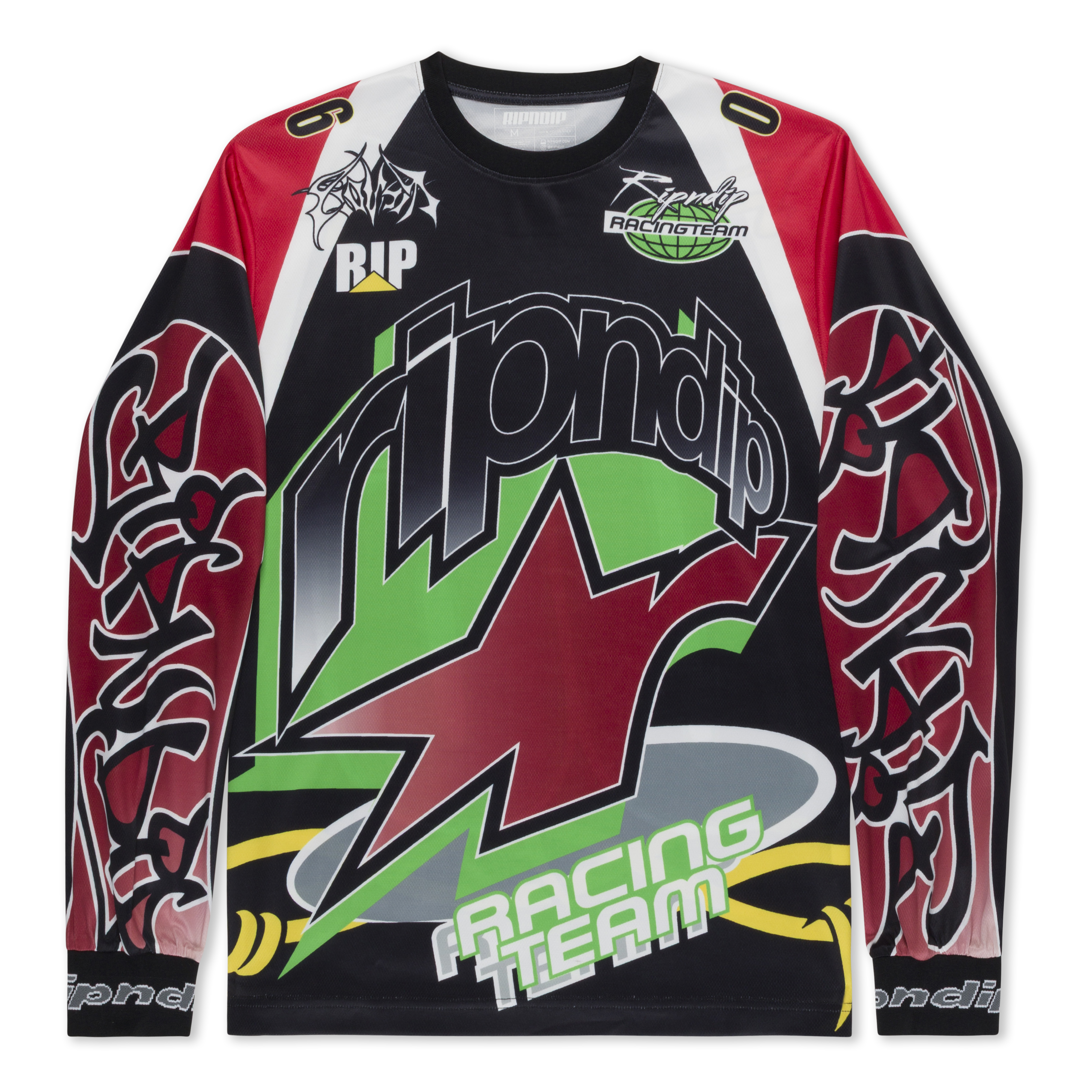 RIPNDIP ALL-STAR LONG SLEEVE JERSEY (RED/BLACK)